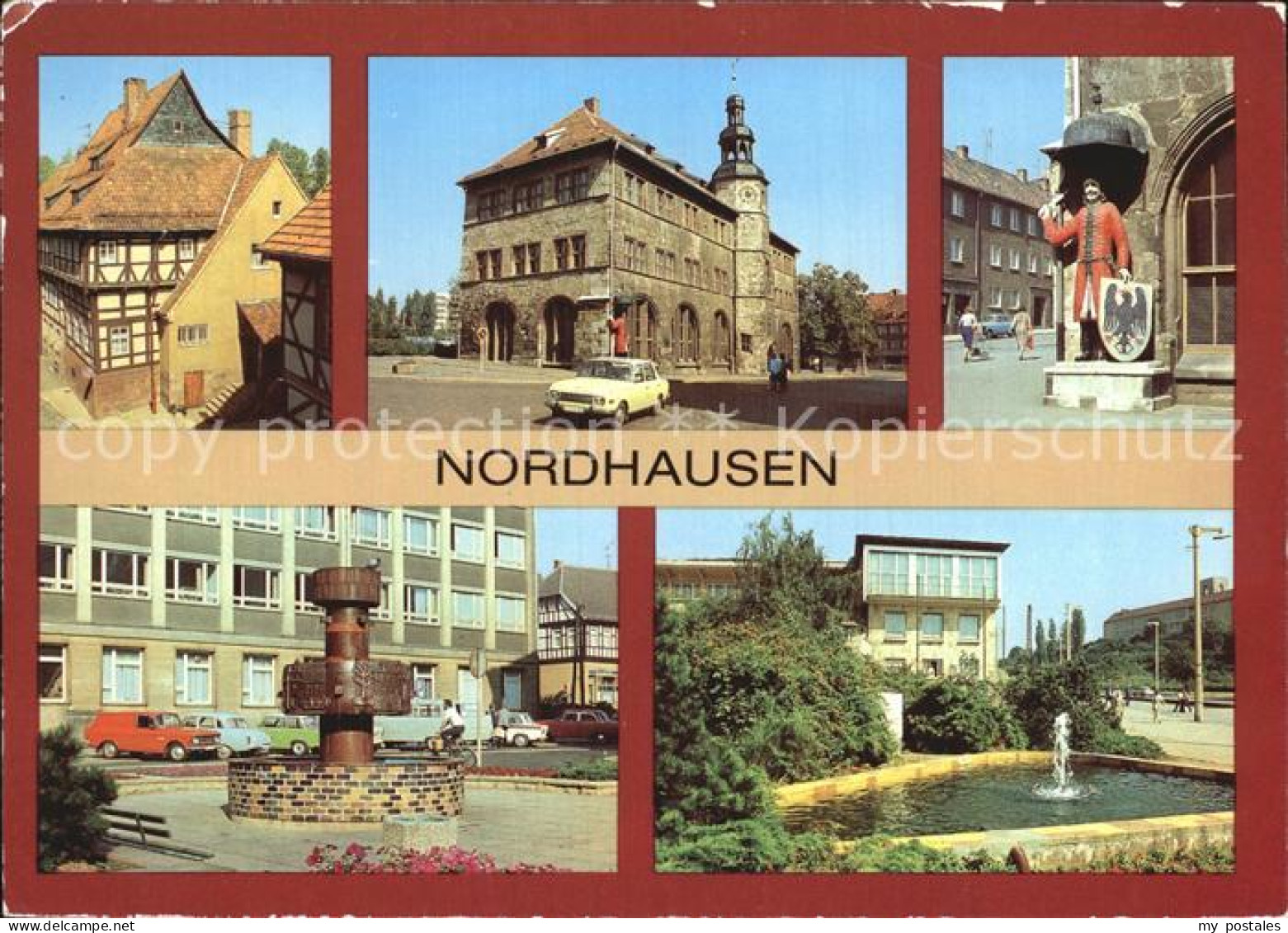 72458140 Nordhausen Thueringen Fachwerkhaus Barfuessergasse Rathaus Roland Brunn - Nordhausen