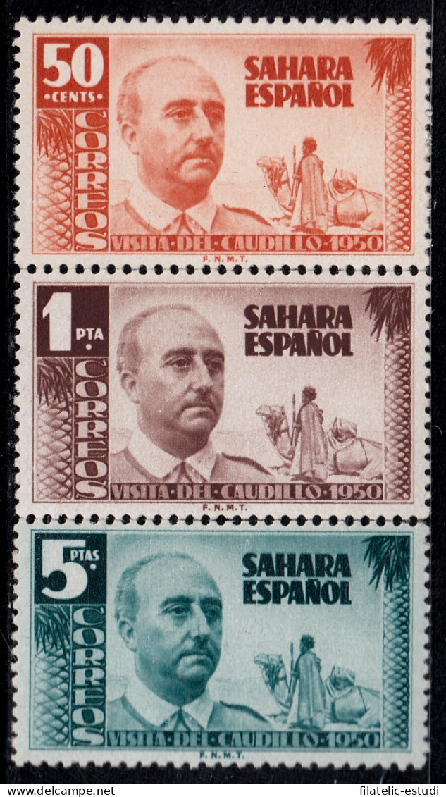 Sahara 88/90 1951 Franco MNH - Sahara Spagnolo