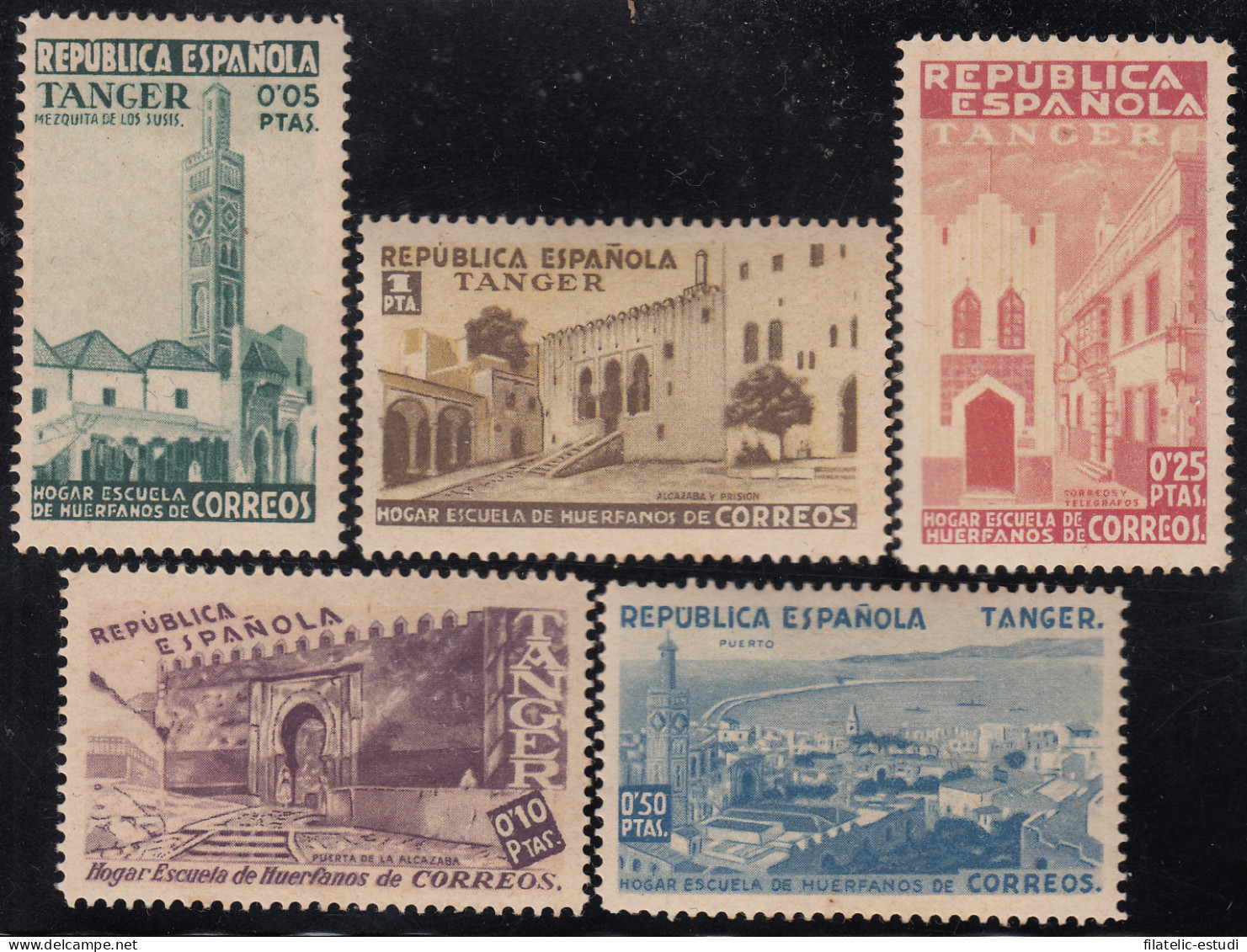 Tanger  Beneficencia B- 1/5 1937 Vista Landscapes MNH - Sonstige & Ohne Zuordnung