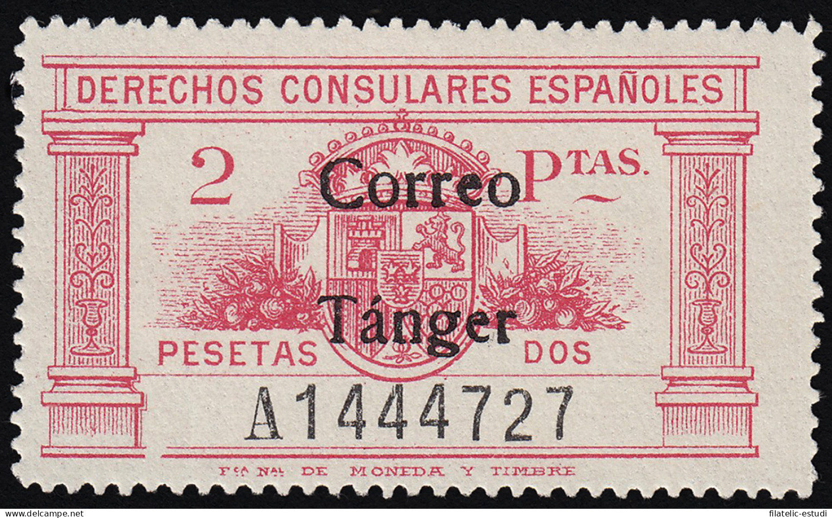 Tánger 144 1938 Derechos Consulares MNH - Other & Unclassified