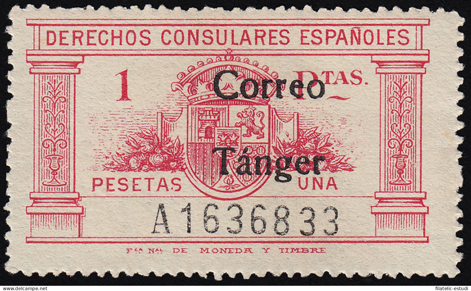 Tánger 143 1938 Derechos Consulares MNH - Other & Unclassified