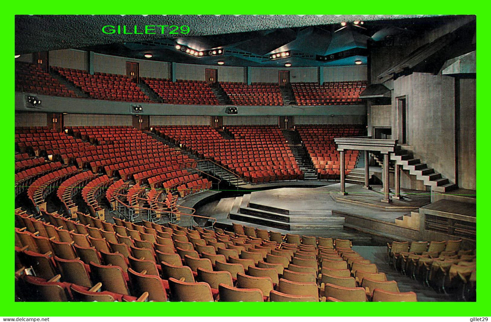 STRATFORD, ONTARIO - AUDITORIUM AND STAGE OF THE FESTIVAL THEATRE - TRAVEL IN 1967 - CANADIAN POST CARD CO - - Otros & Sin Clasificación