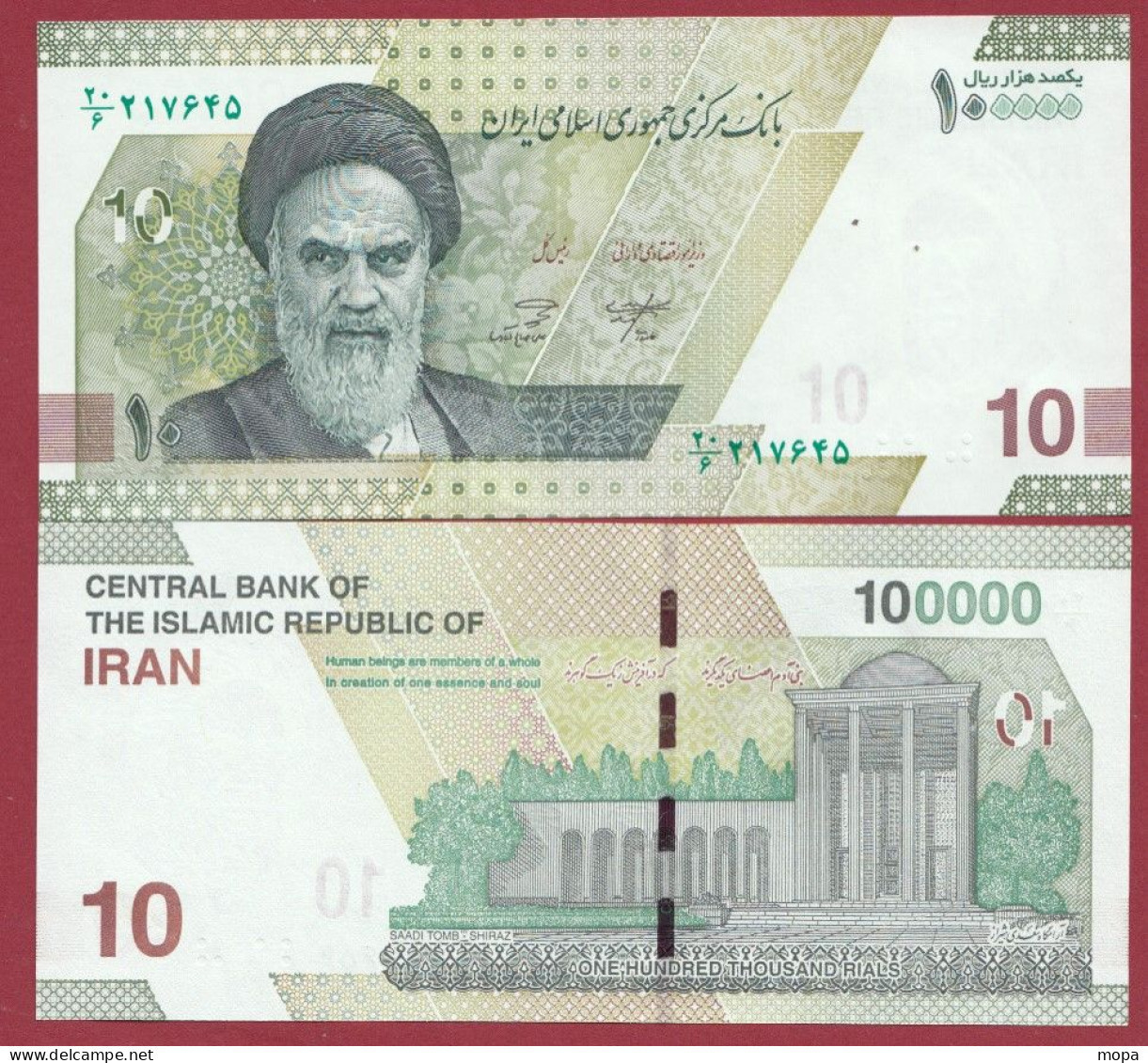 Iran 100000 Rials  2022 ---UNC---(09) - Irán