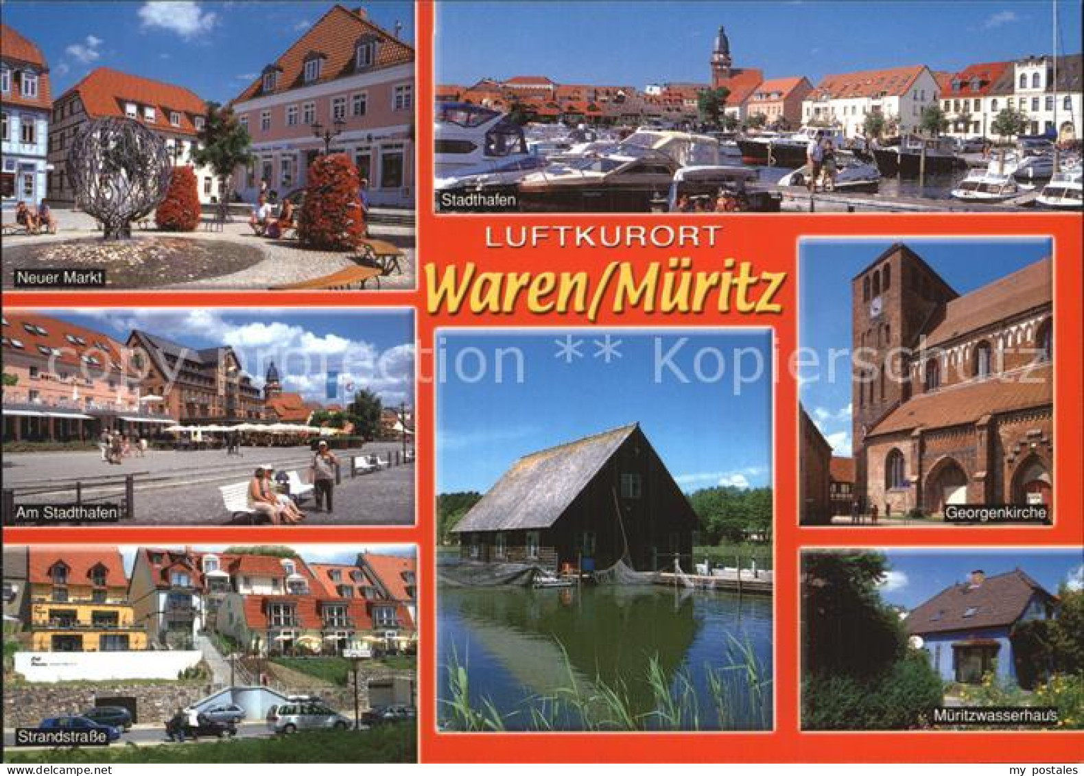 72457466 Waren Mueritz Luftkurort Neuer Markt Stadthafen Mueritzwasserhaus Georg - Waren (Mueritz)