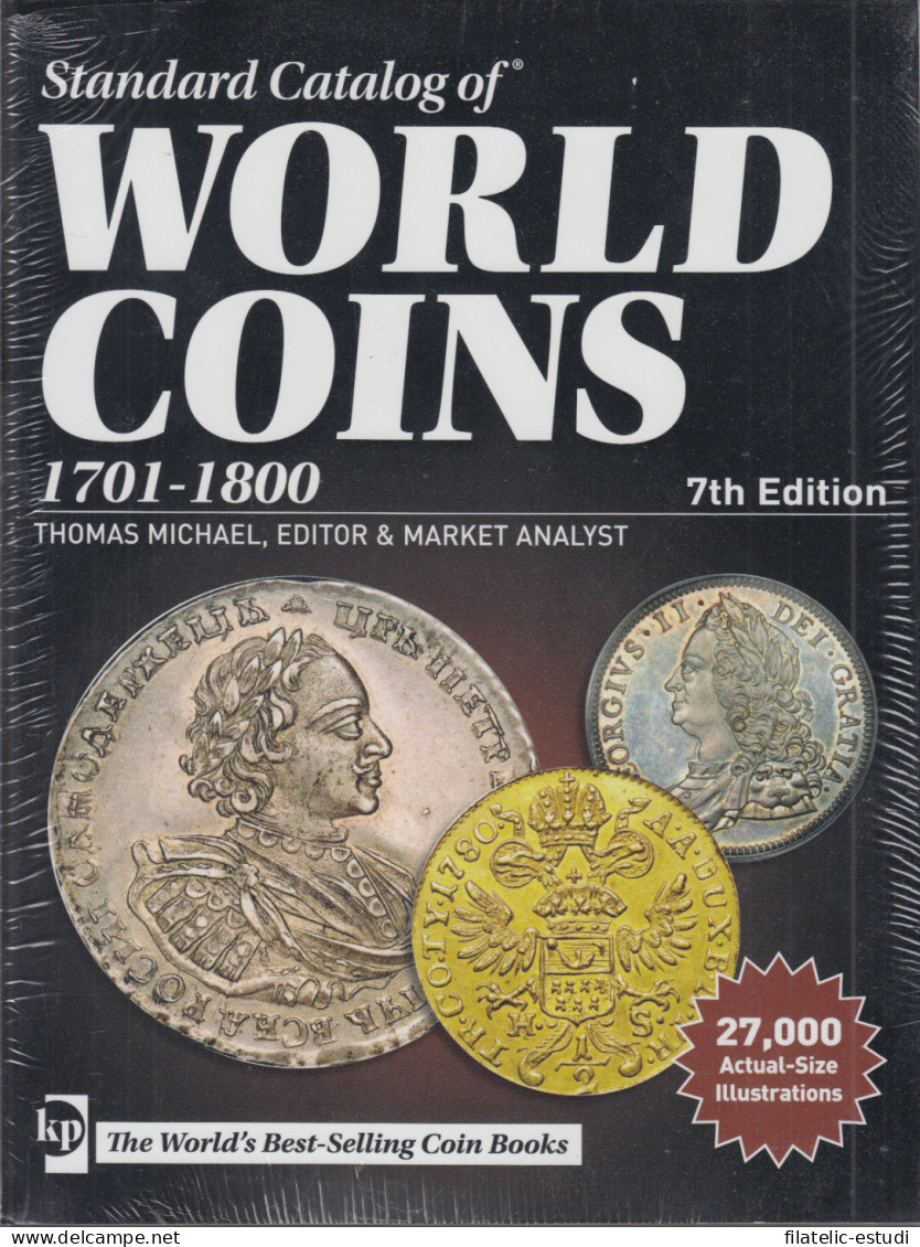 CATÁLOGO MONEDAS WORLD COINS 1701 - 1800 7ª Edición - Livres & Logiciels