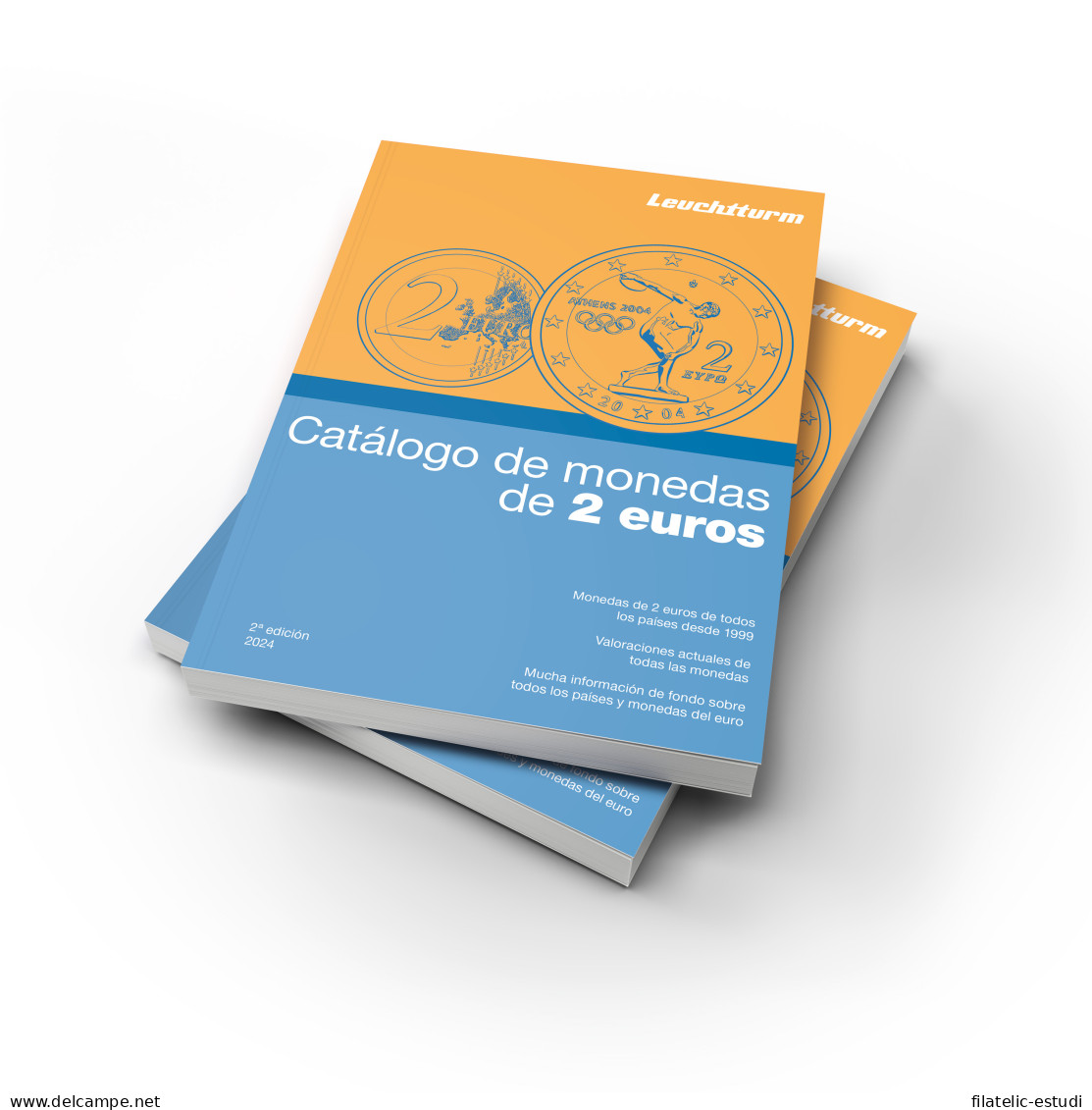 Leuchtturm 370210 Catálogo De Monedas De 2 Euros 2024 Español - Livres & Logiciels