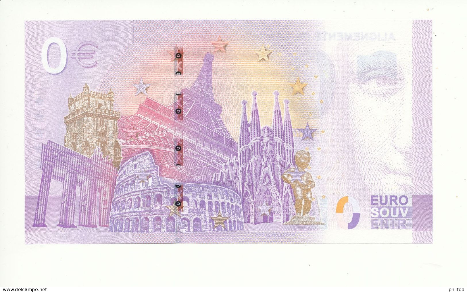 Billet Souvenir - 0 Euro - ALIGNEMENTS DE CARNAC - UEGE - 2023-2 - N° 6631 - Lots & Kiloware - Banknotes