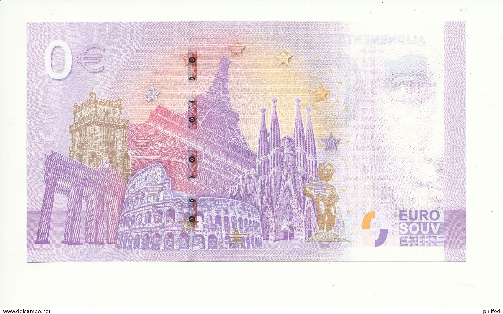 Billet Souvenir - 0 Euro - ALIGNEMENTS DE CARNAC - UEGE - 2023-2 - N° 6631 - Kiloware - Banknoten