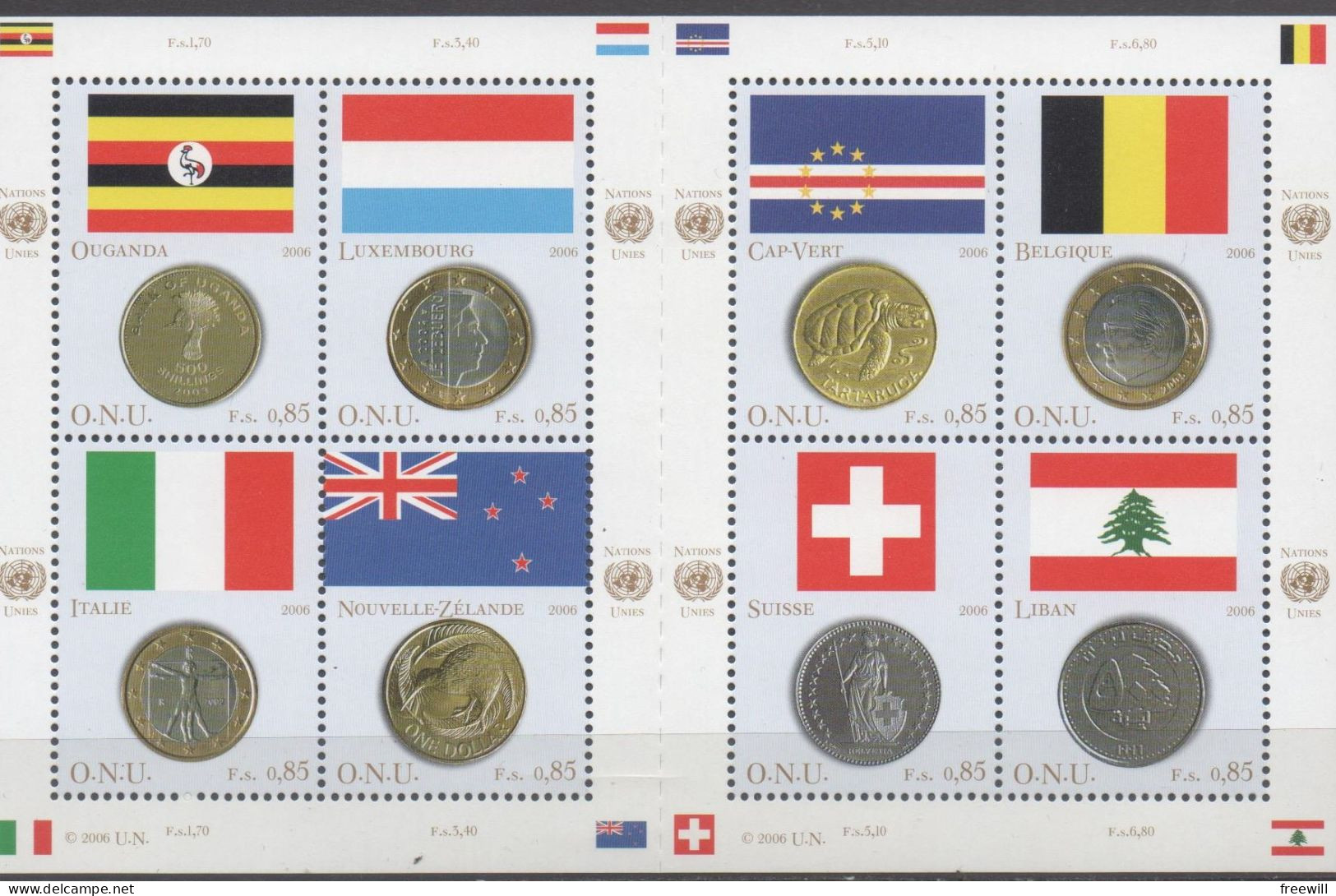 Drapeaux - Flags-Vlaggen   2006  XXX - Blocks & Sheetlets