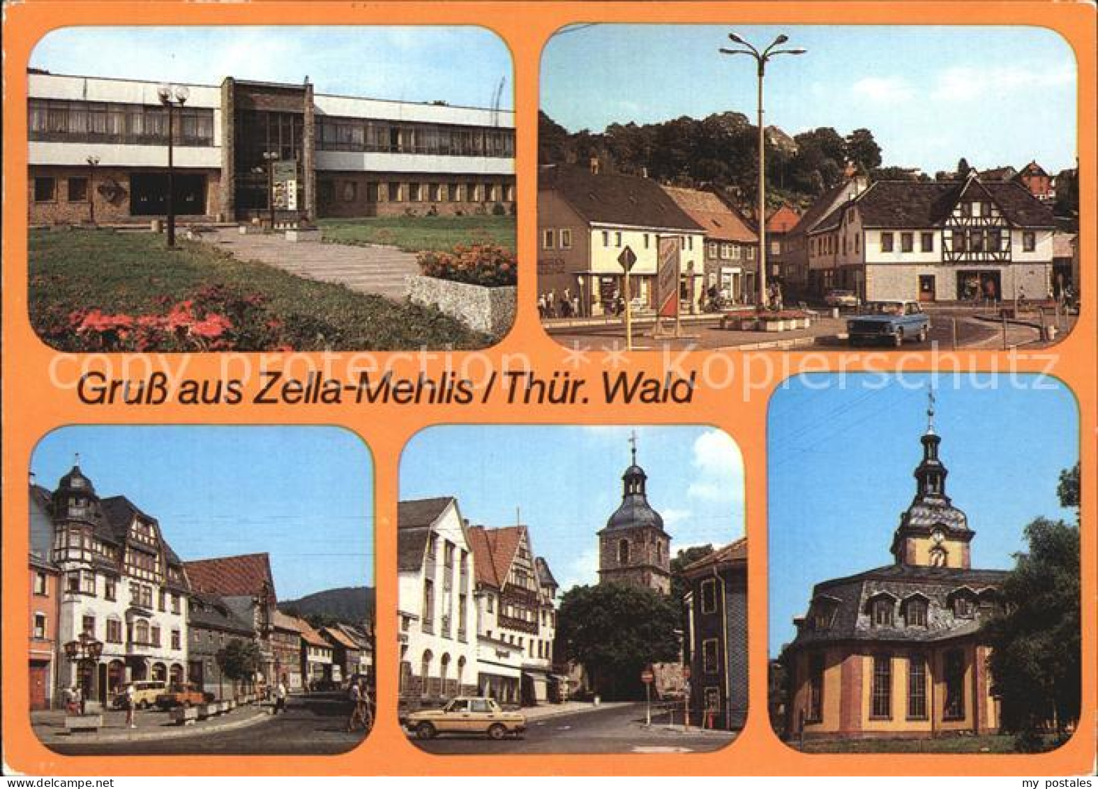 72455905 Zella-Mehlis Haus Des Volkes Karl Marx Platz Kirche Sankt Blasi  Zella- - Zella-Mehlis