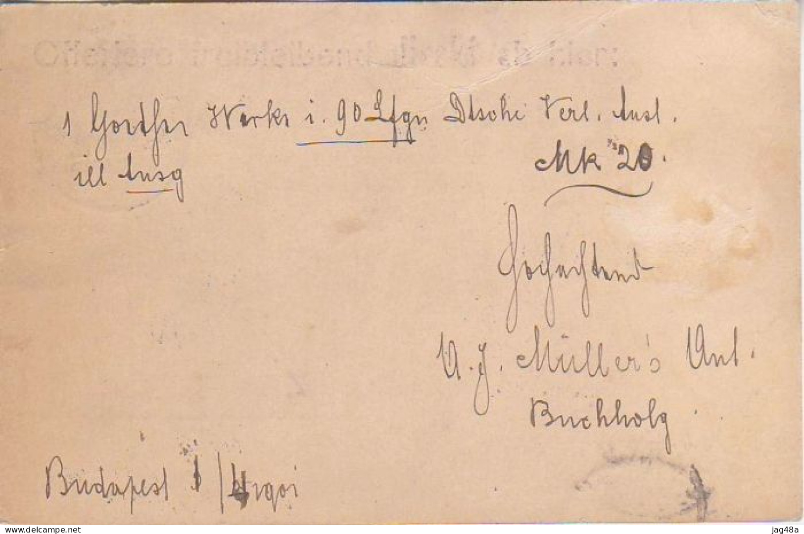 HUNGARY. 1901/Budapest, Five-filler PS Card/to Gottingen. - Interi Postali