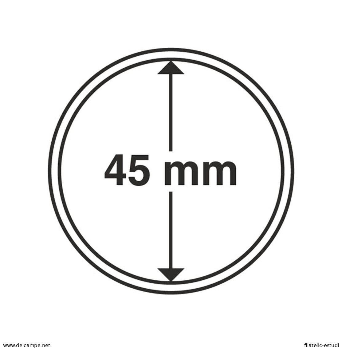 Leuchtturm 303660 Cápsulas De Monedas Diámetro Interior 45 Mm - Supplies And Equipment