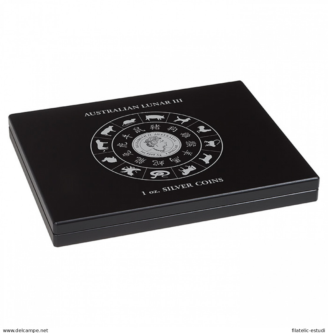 Leuchtturm 364640 Estuches VOLTERRA Para 12 Monedas De Plata «Lunar III» En Cá - Supplies And Equipment