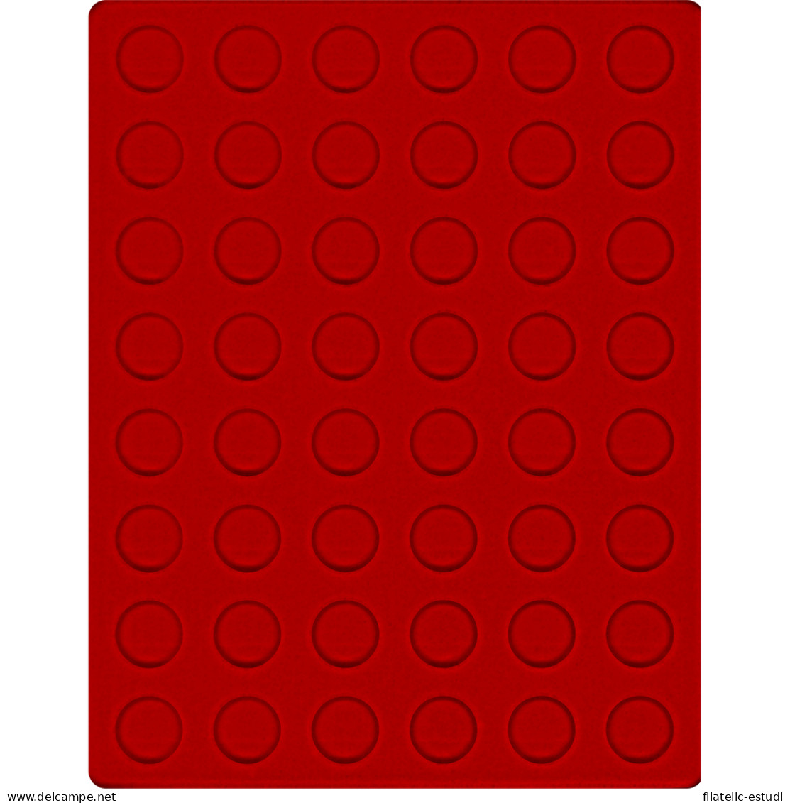 Lindner 2549E Bandeja 24,25 Mm Para Monedas Con 48 Hoyos Redondos - Materiale