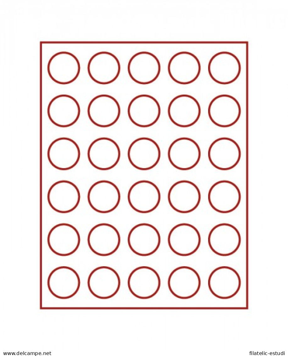 Lindner 2761 Bandeja 37 Mm Para Monedas Con 30 Hoyos Redondos - Zubehör