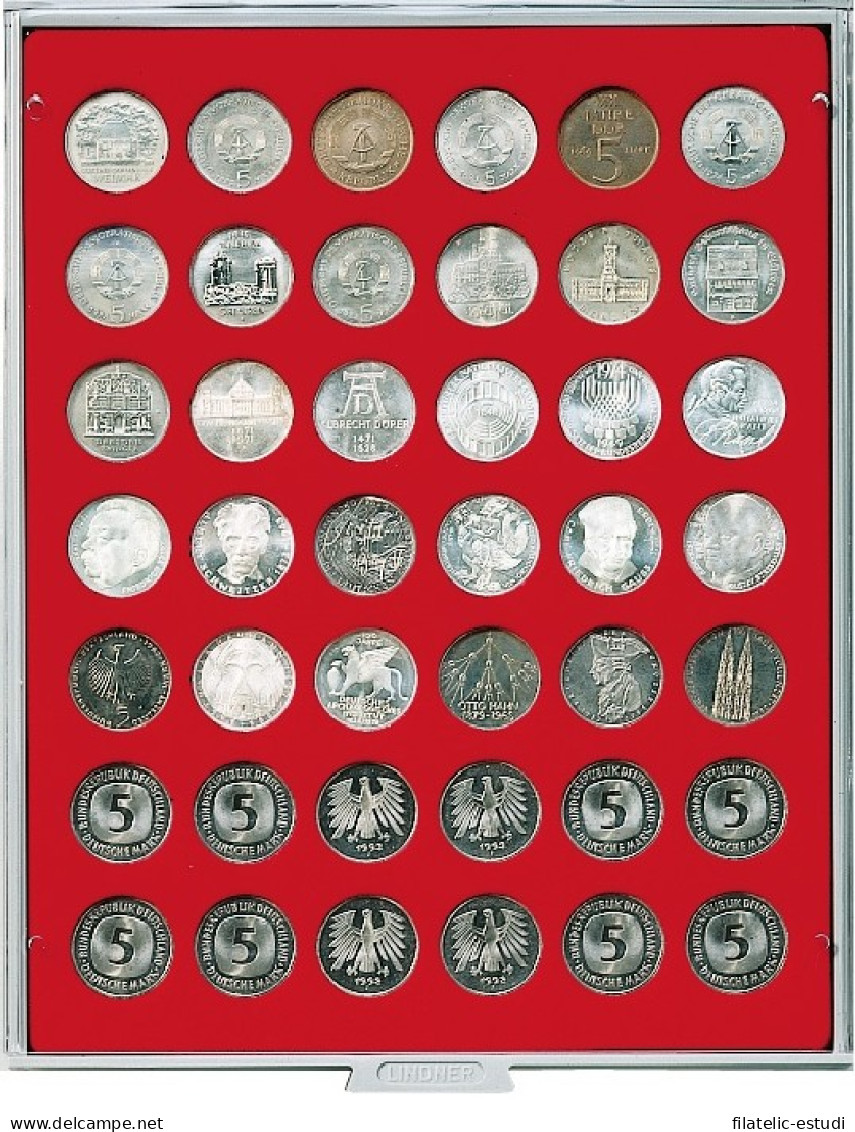 Lindner 2105 Bandeja 29,5 Mm Para Monedas Con 42 Hoyos Redondos - Zubehör