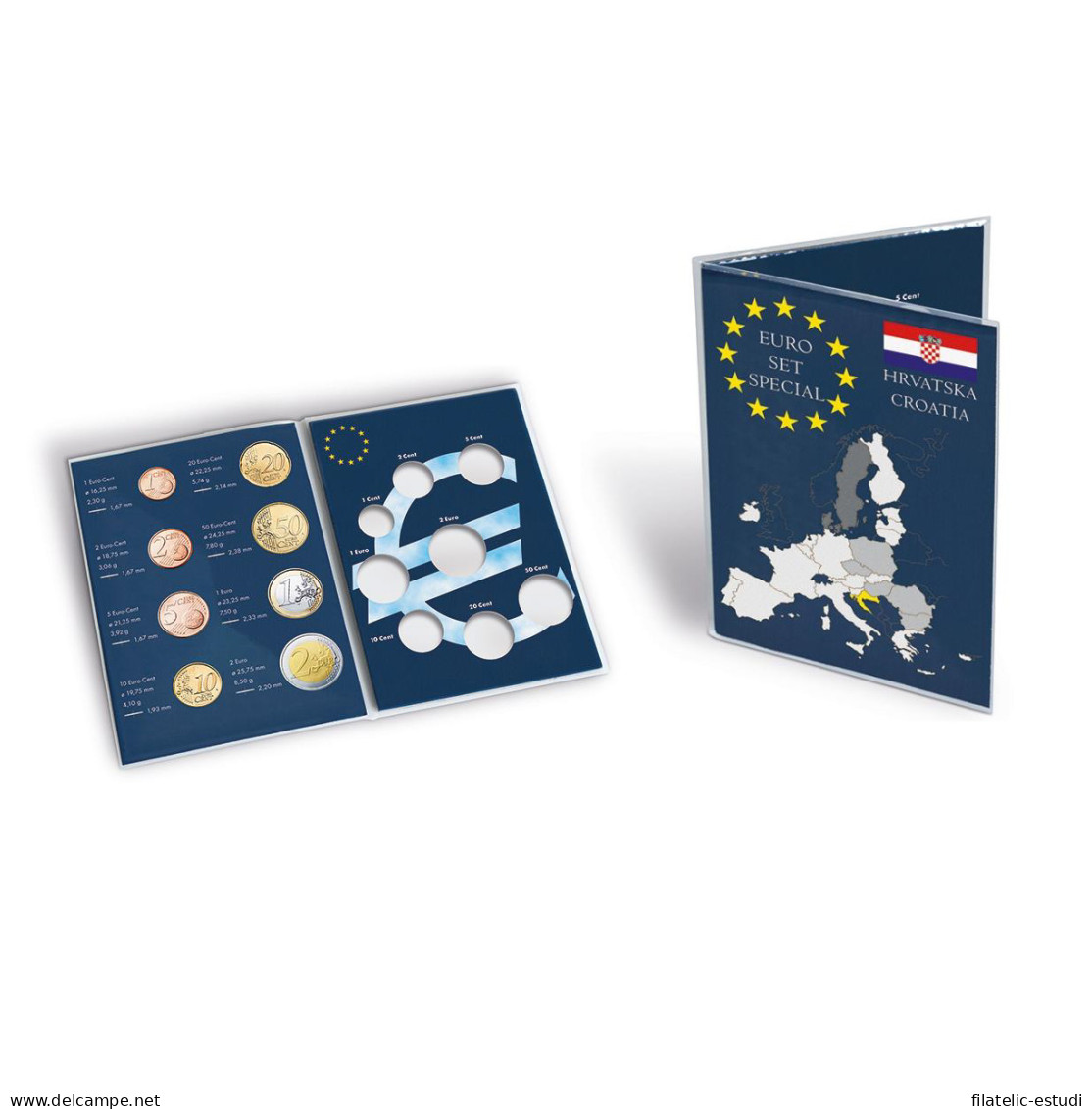 Leuchtturm 368204 Tarjeta Monedas Euro Croacia - Zubehör