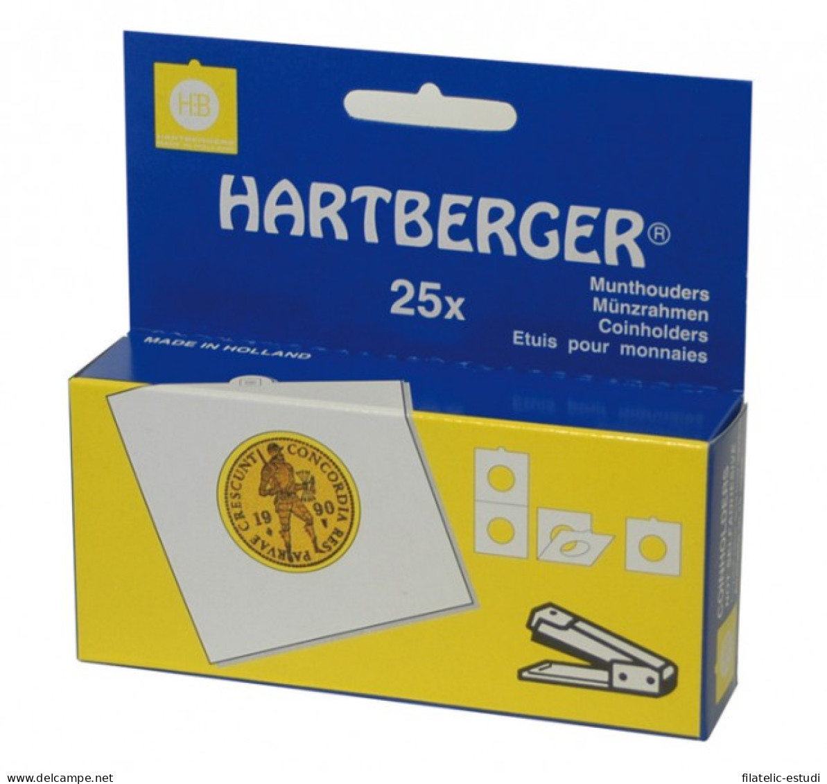 Lindner 8330225 Hartberger 22,5 Mm Portamonedas Para Grapar Pqte 25 - Zubehör