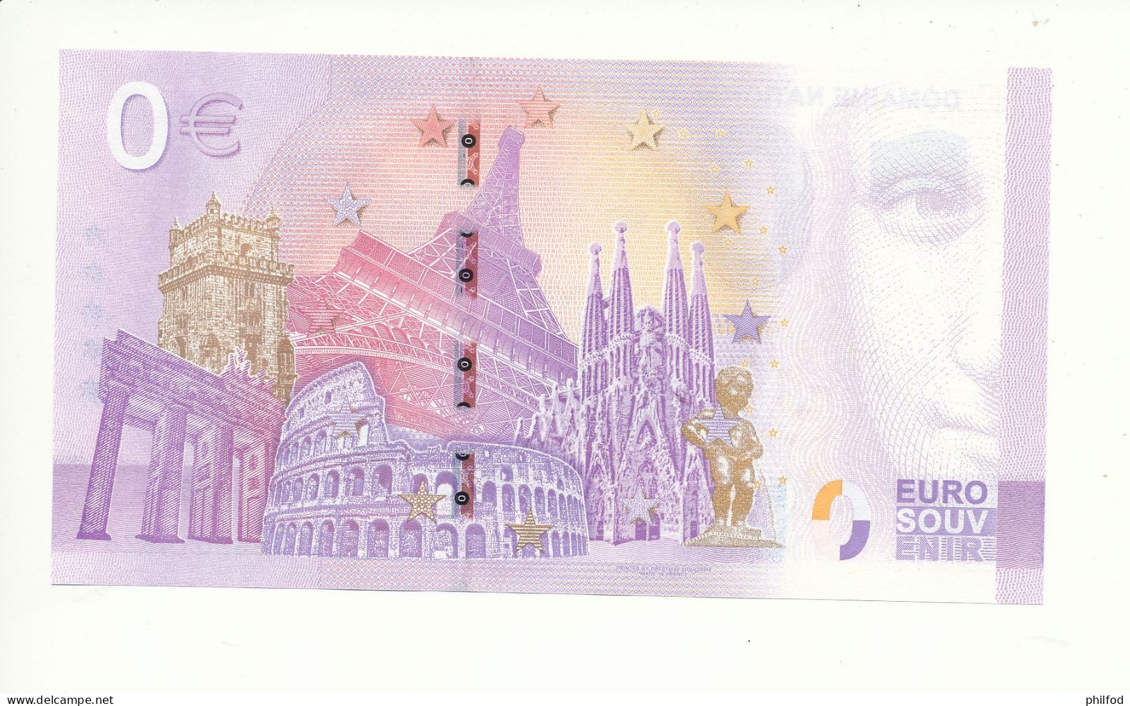 Billet Souvenir - 0 Euro - DOMAINE NATIONAL DU CHÂTEAU D'ANGERS - UEGH - 2023-1 - N° 14826 - Kilowaar - Bankbiljetten