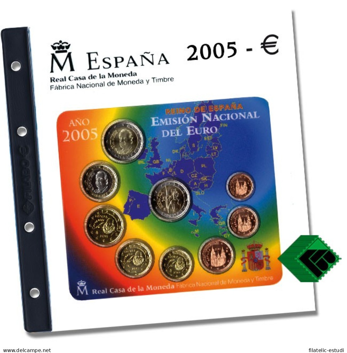 Filabo Hoja FNMT Álbum Carterita España Euro 2005 - Zubehör