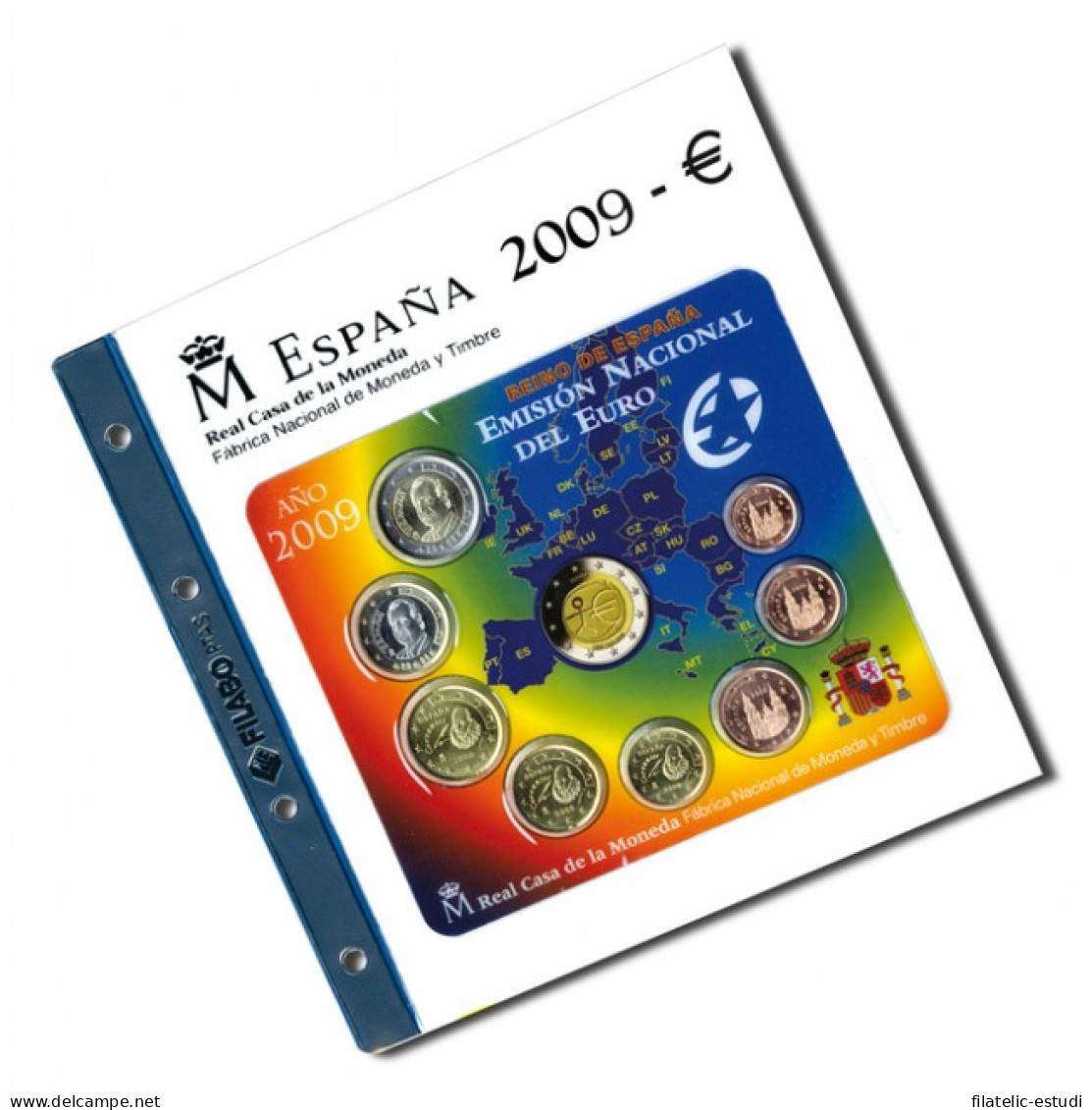 Filabo Hoja FNMT Álbum Carterita España Euro 2009 - Materiale