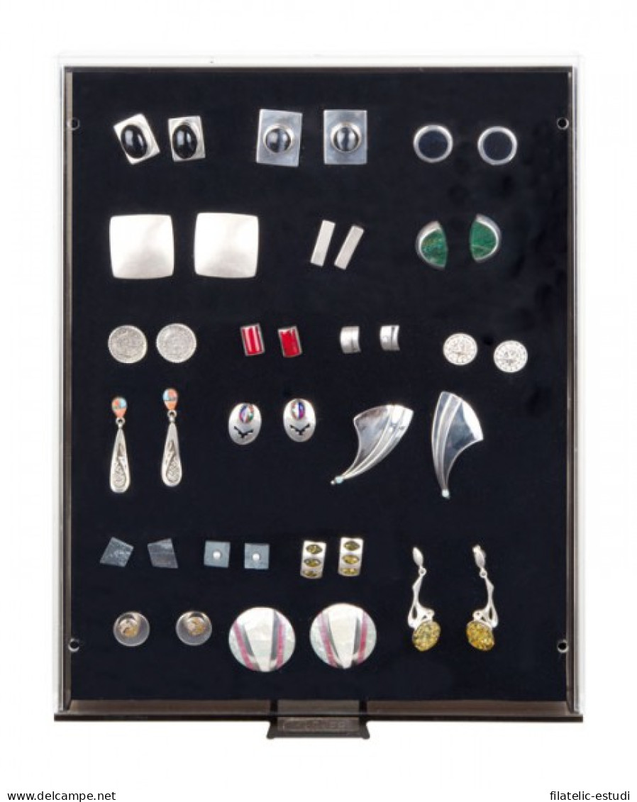 Lindner 2458 Bandeja De Colección Para Pins / Medallas - Materiale