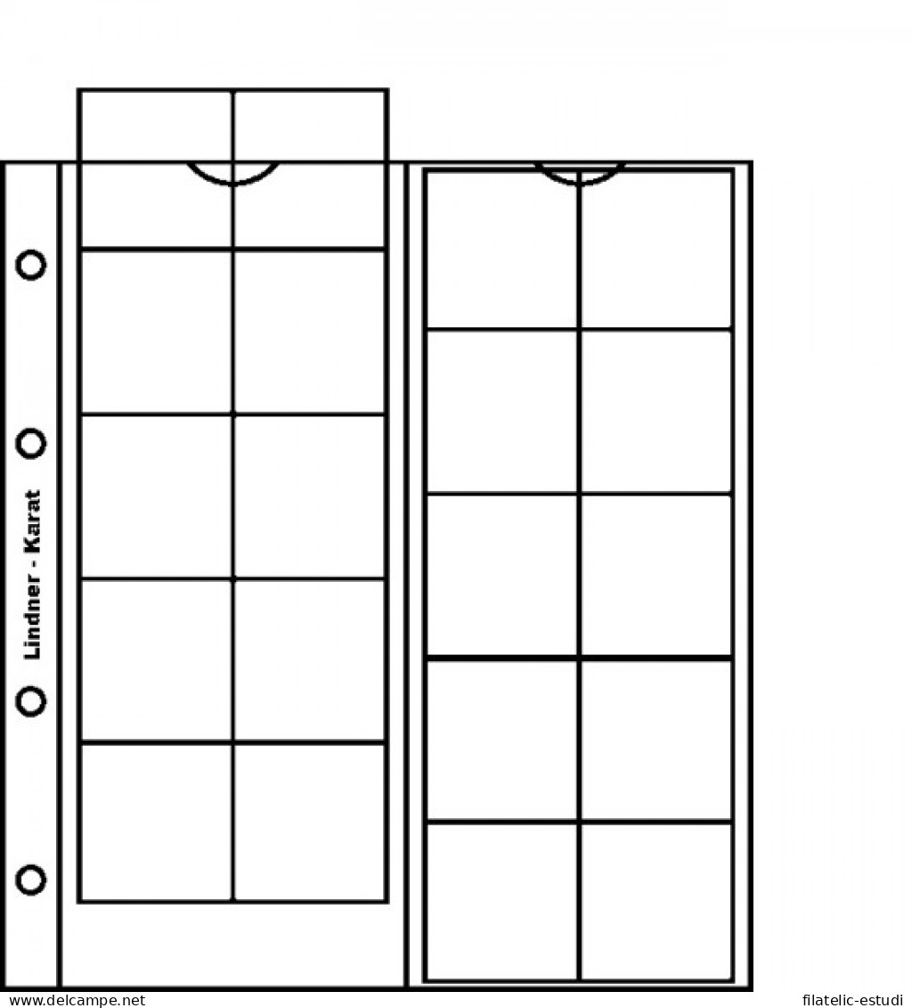 Lindner K3W Páginas Para El álbum De Monedas Karat - Zubehör
