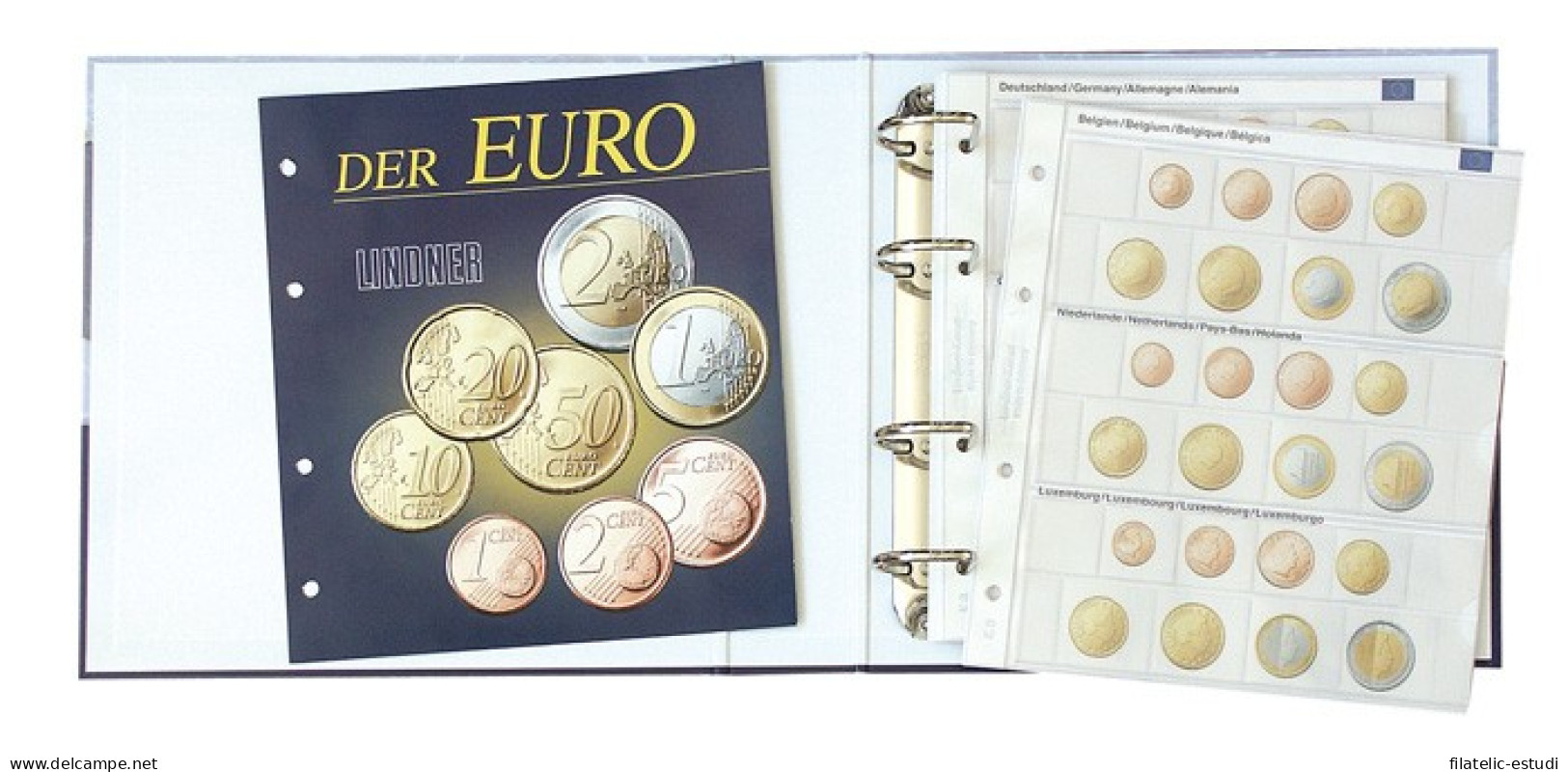 Lindner 1108M Karat Álbum Ilustrado Para Juegos De Monedas EURO: Todos Los Paí - Materiale