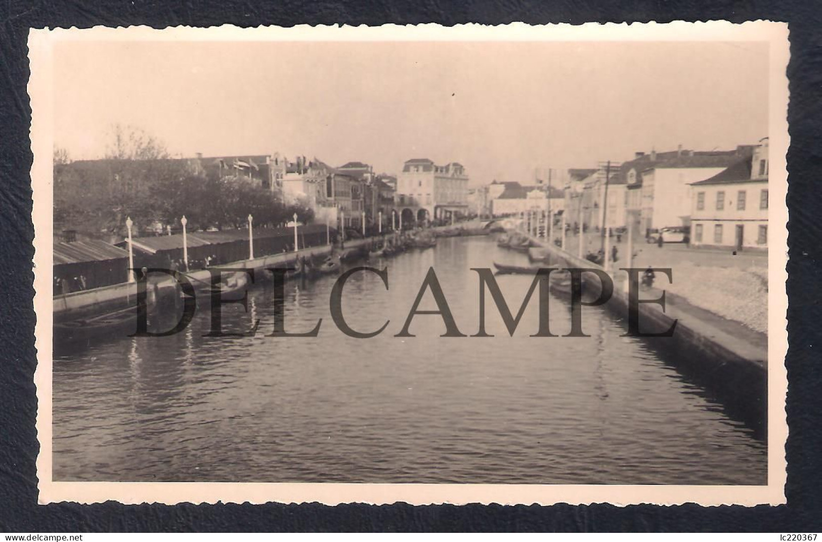 REAL PHOTO POSTCARD PORTUGAL AVEIRO VISTAS DA RIA EM 1938 - Aveiro