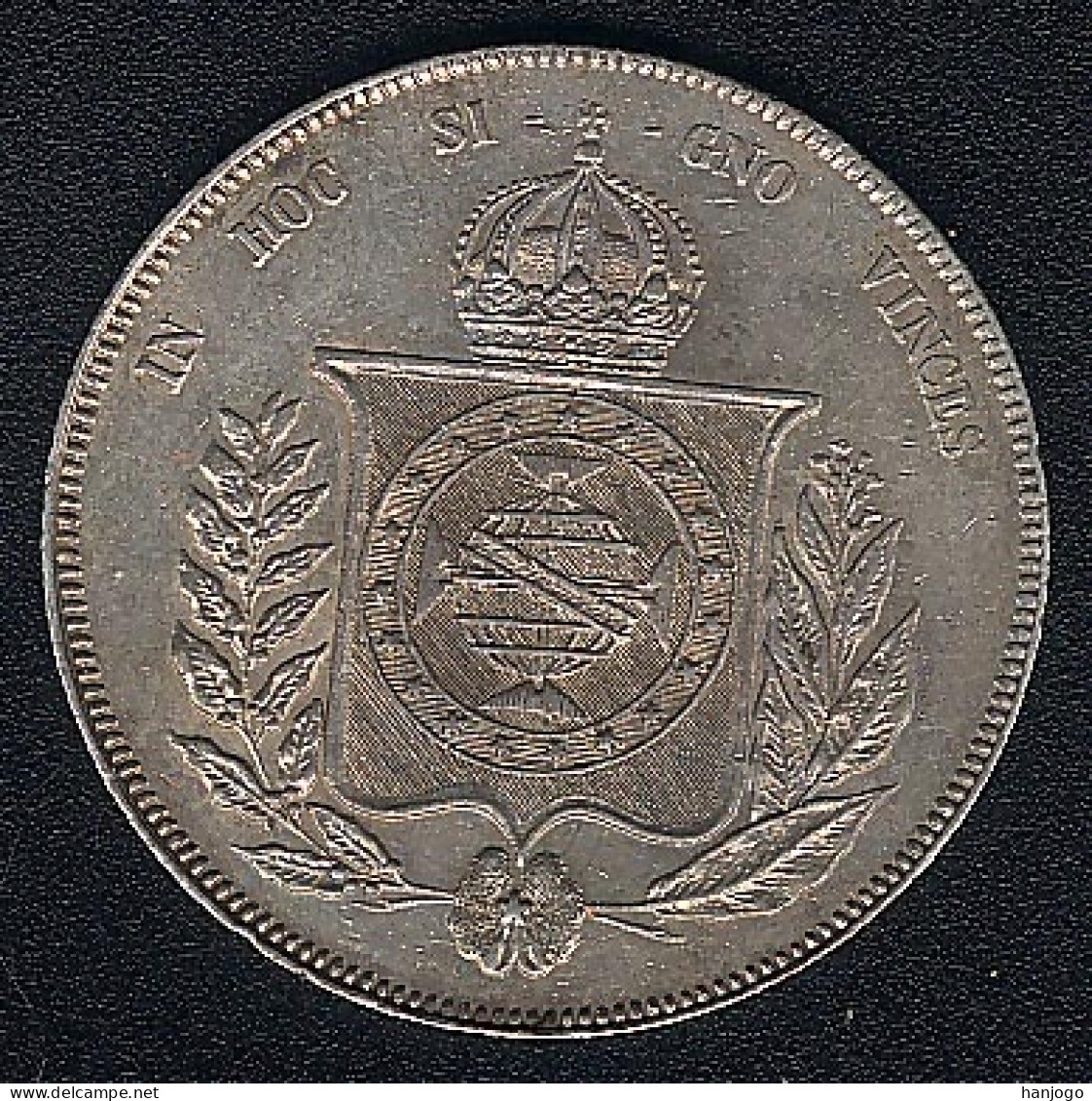 Brasilien, 1000 Reis 1866, Silber, XF - Brazil