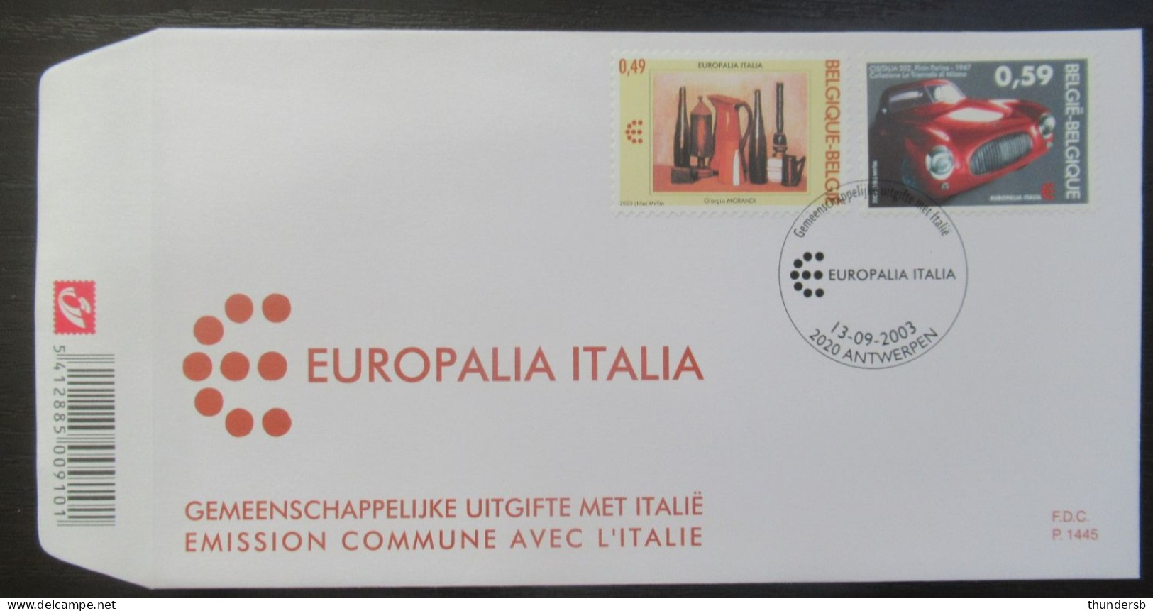 FDC 3205/06 'Europalia Italië' - 2001-2010