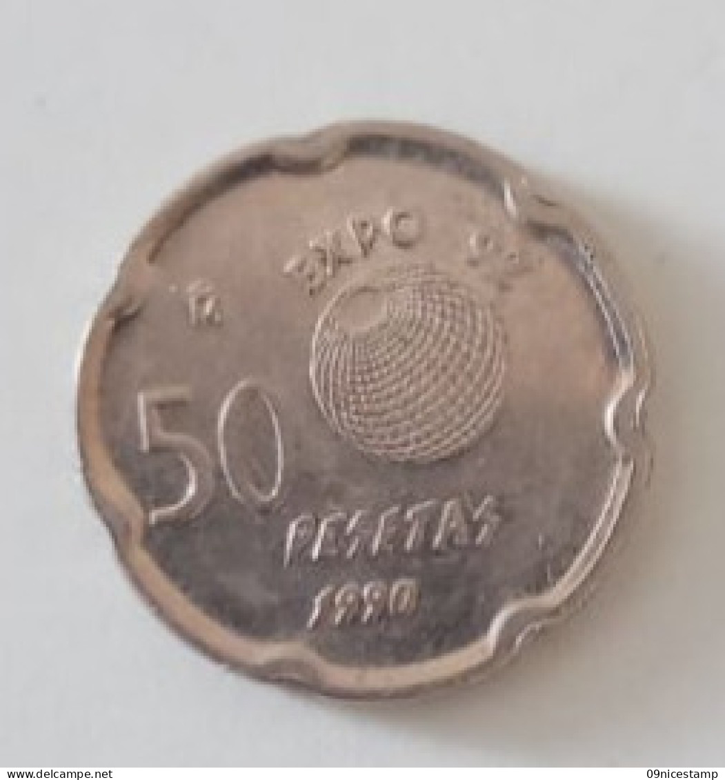 Spain, Year 1990, Used: 50 Pesesetas - 50 Pesetas