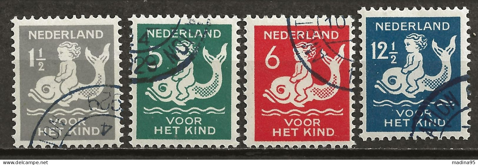 PAYS-BAS: Obl., YT N°223 à 226, Série, TB - Used Stamps