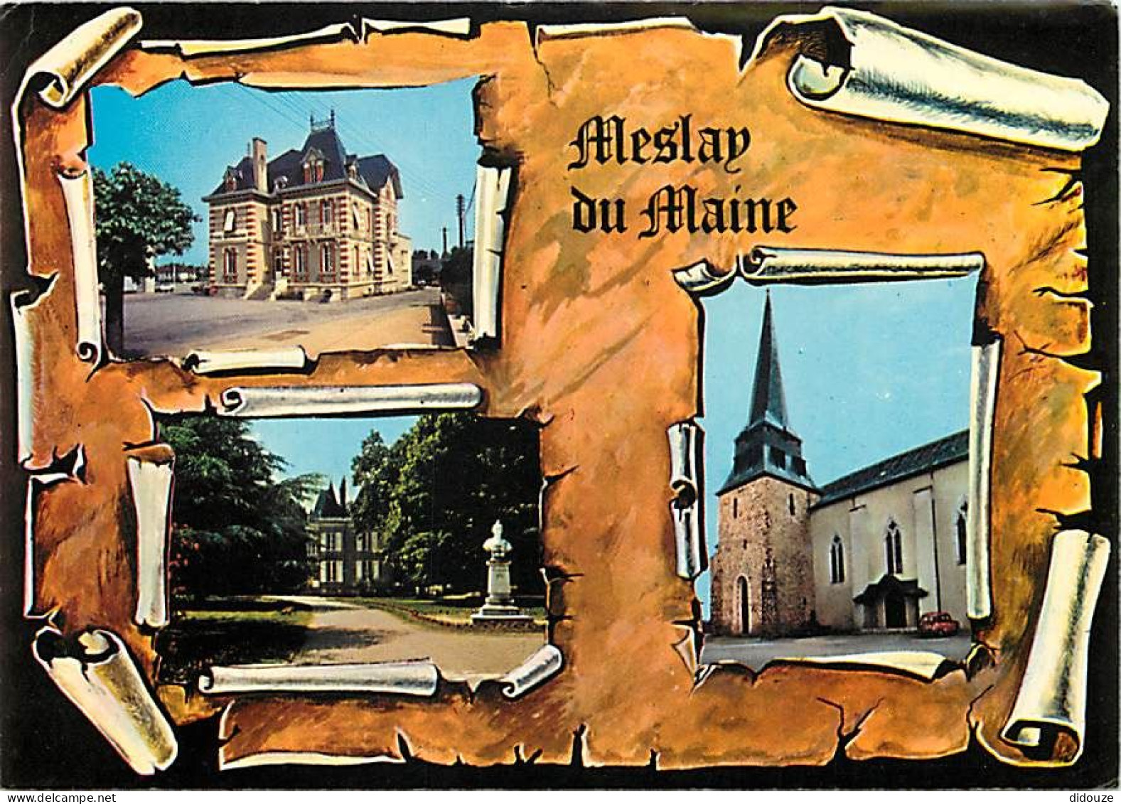 53 - Meslay Du Maine - Multivues - La Poste - L'hôtel De Ville - L'église - Carte Neuve - CPM - Voir Scans Recto-Verso - Meslay Du Maine