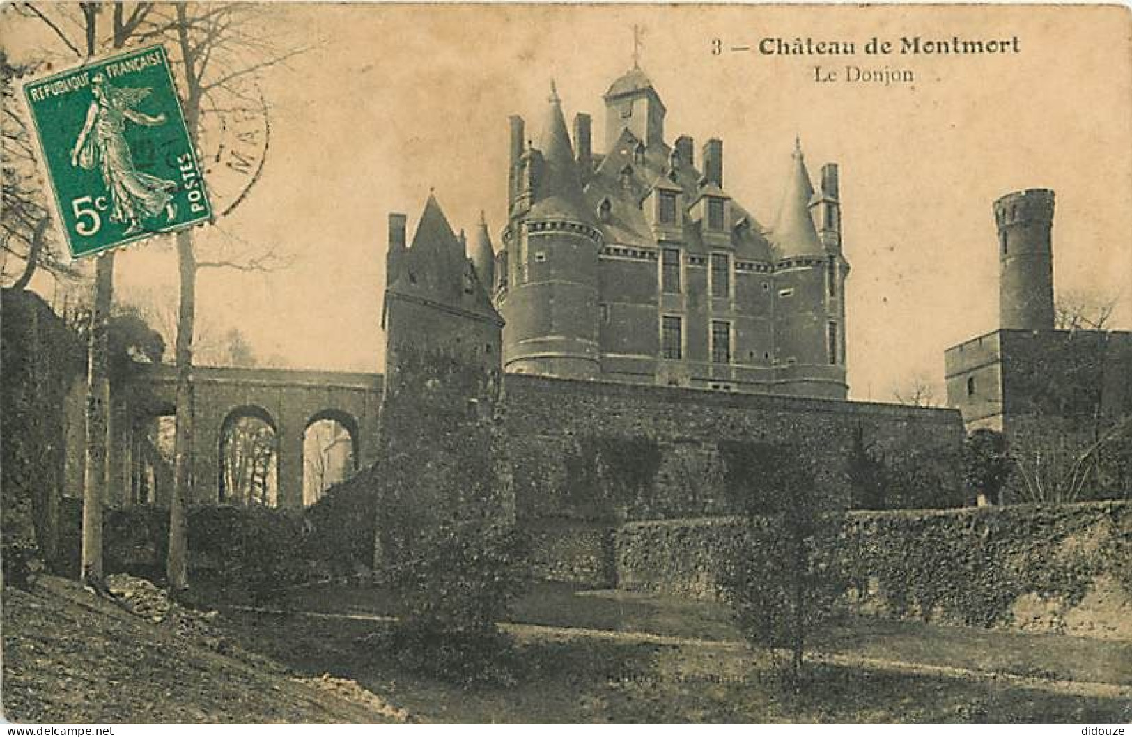 51 - Montmort - Le Château - Le Donjon - CPA - Voir Scans Recto-Verso - Montmort Lucy