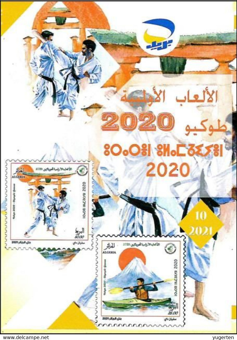 ALGERIA 2021- Leaflet Olympic Games Tokyo JO Olympics Olympische Spiele Jeux Olympiques Japan Karate - Canoeing - Sommer 2020: Tokio