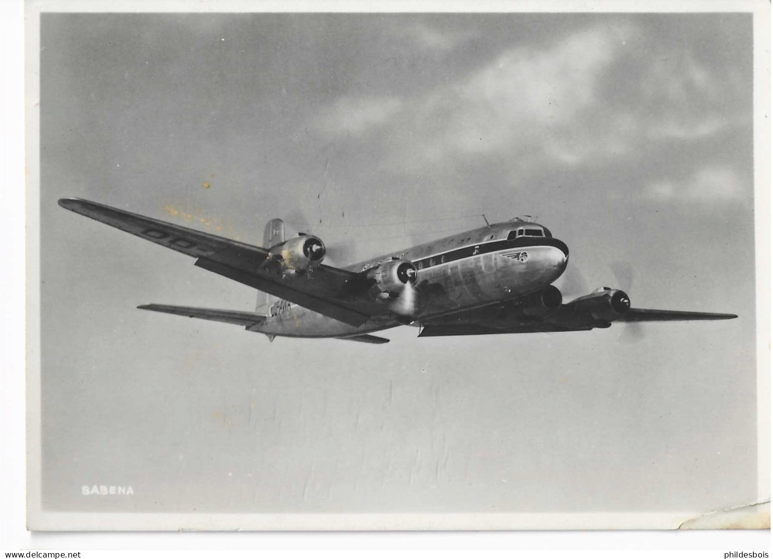 AVION  SABENA   Four Engined  DC6 In Flight - 1939-1945: 2a Guerra