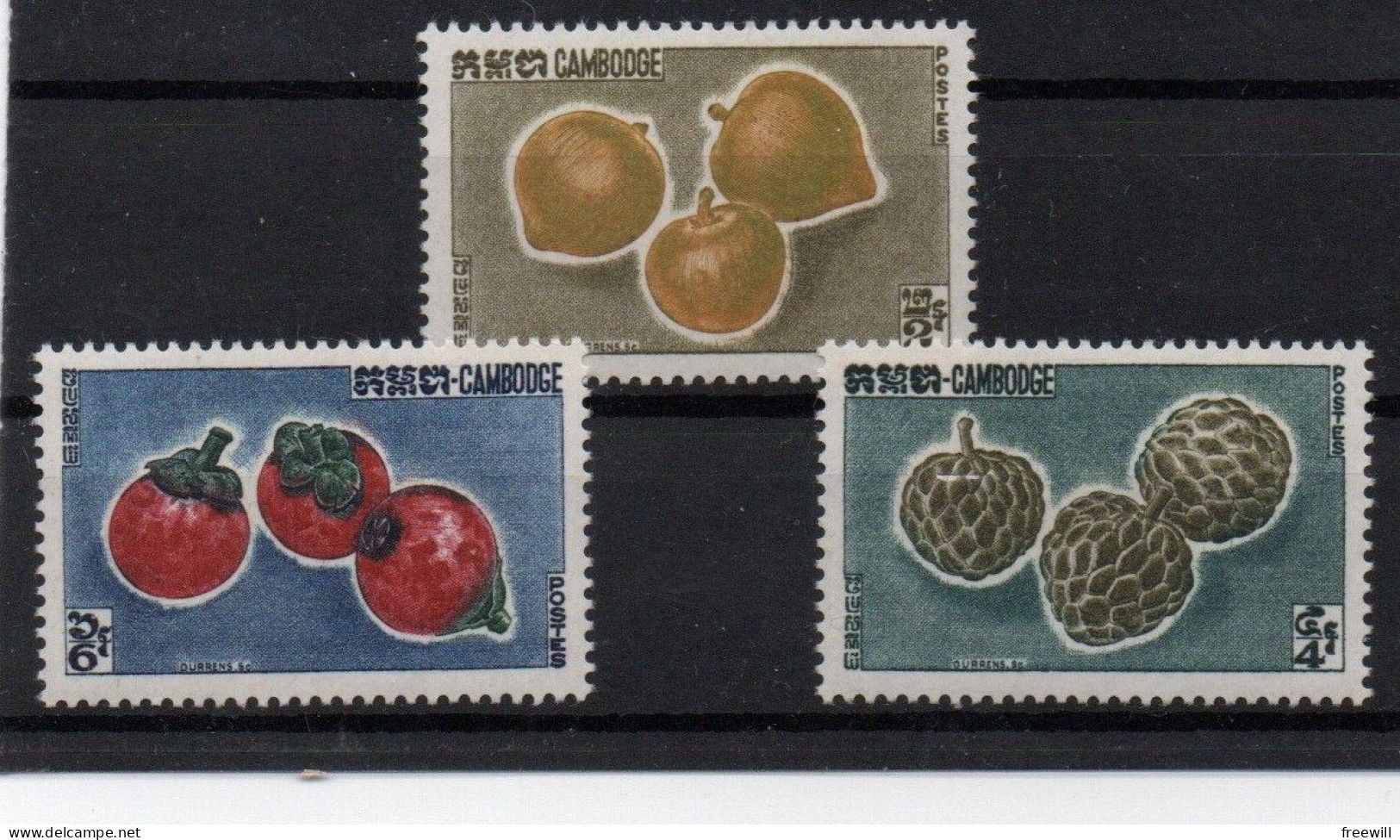 Cambodge 1962 Fruits-Vruchten  XXX - Kambodscha