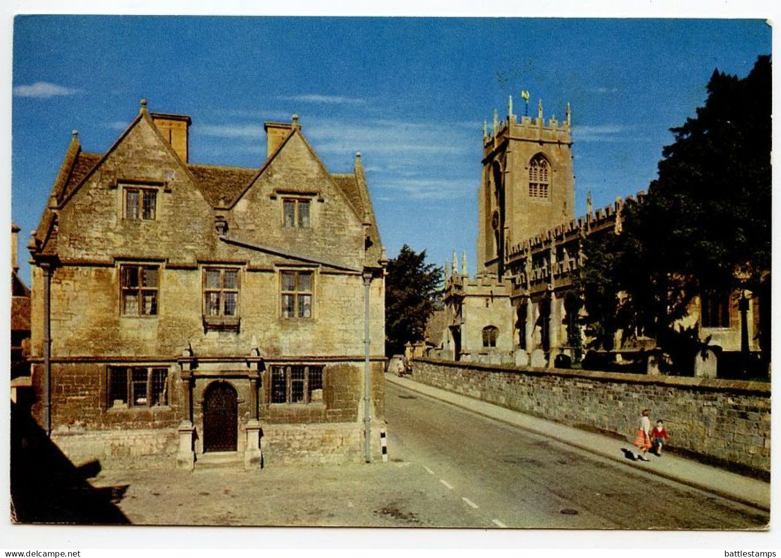 Great Britain 2003 Postcard The Church, Winchcombe, Gloucestershire; Germany Postmarks & 2c, 5c & 38c ATM / Frama Stamps - Altri & Non Classificati