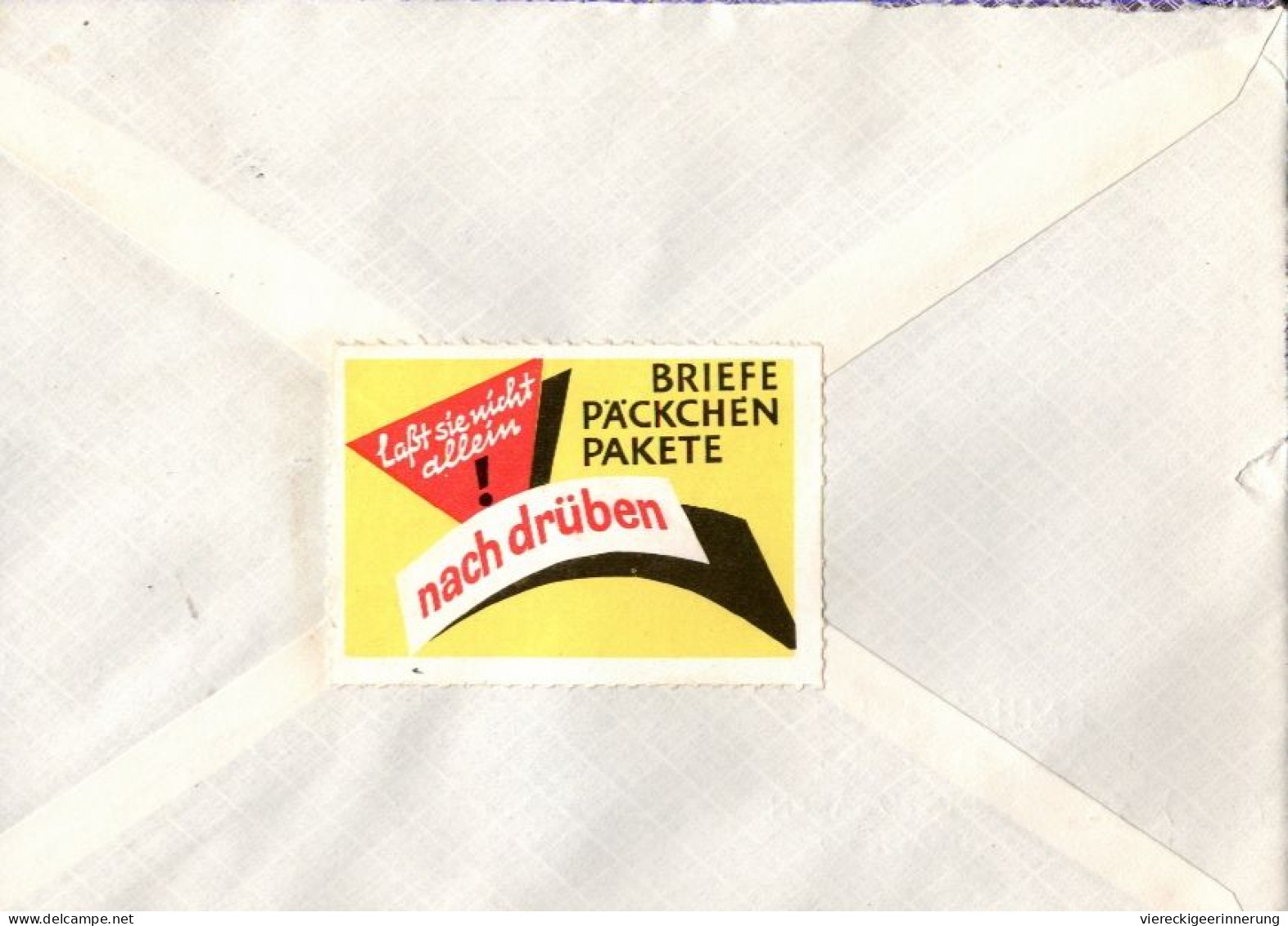 ! Lot Von 4 Belegen 1962-1968 Mit Vignetten Oder Stempeln Thema Deutsche Einheit - Erinnofilia