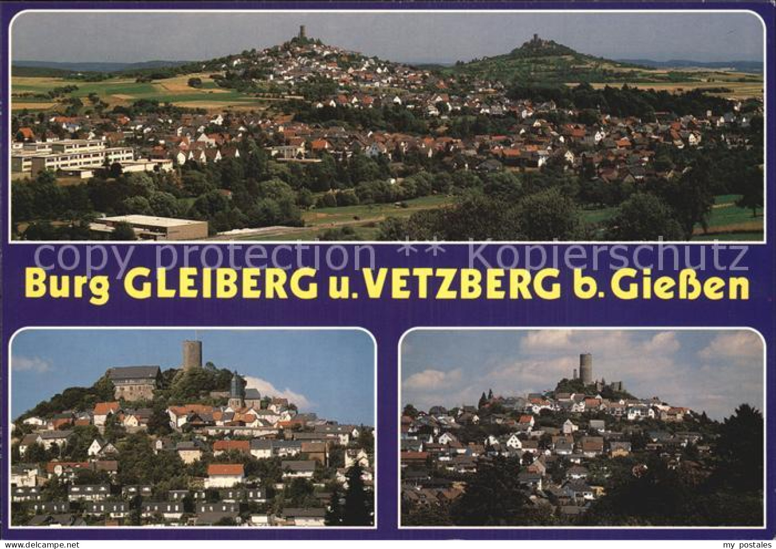 72454804 Giessen Lahn Panorama Burg Gleiberg Und Vetzberg Giessen - Giessen