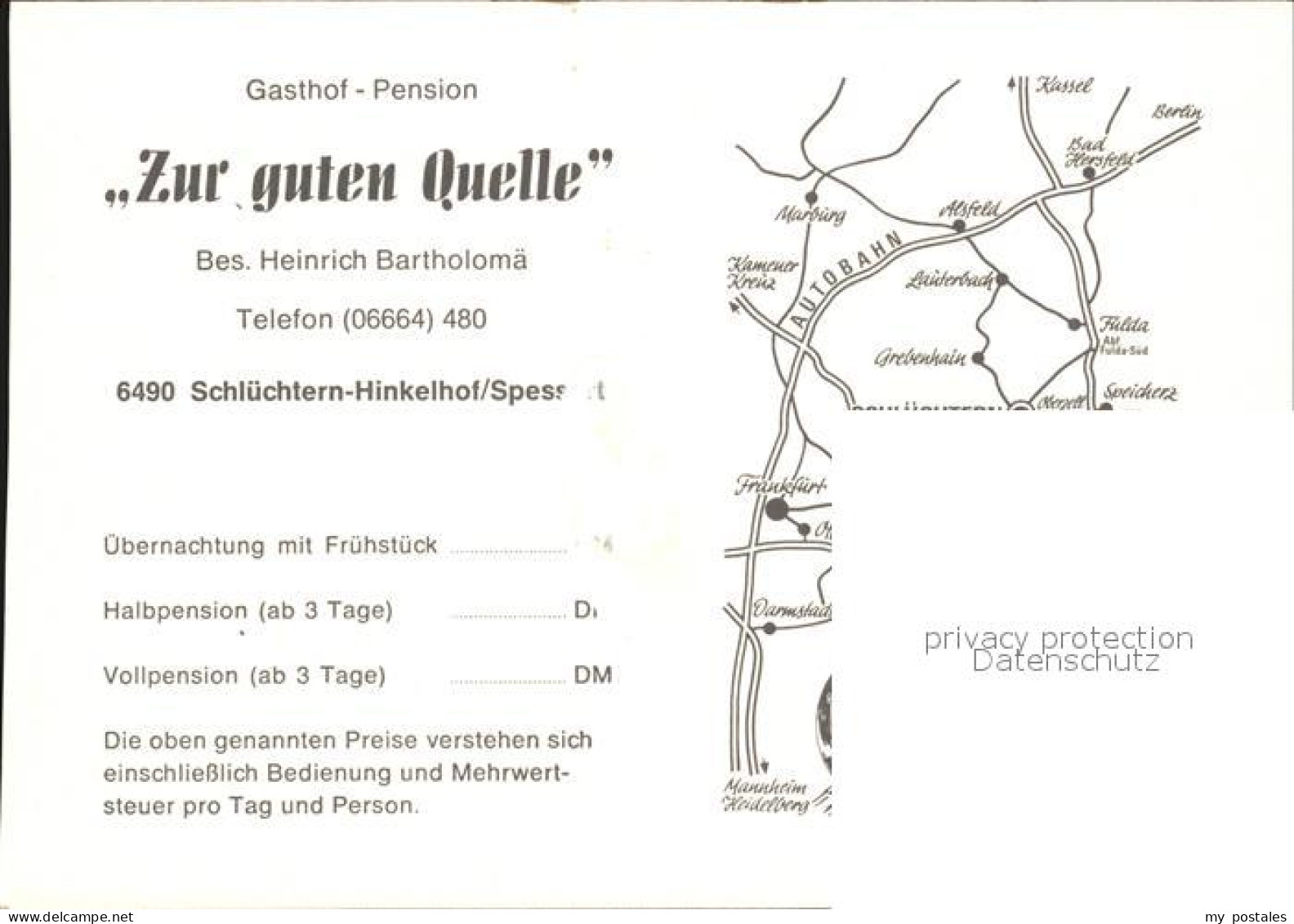 72454785 Hinkelhof Gasthof Pension Zur Guten Quelle Panorama Schluechtern - Schluechtern