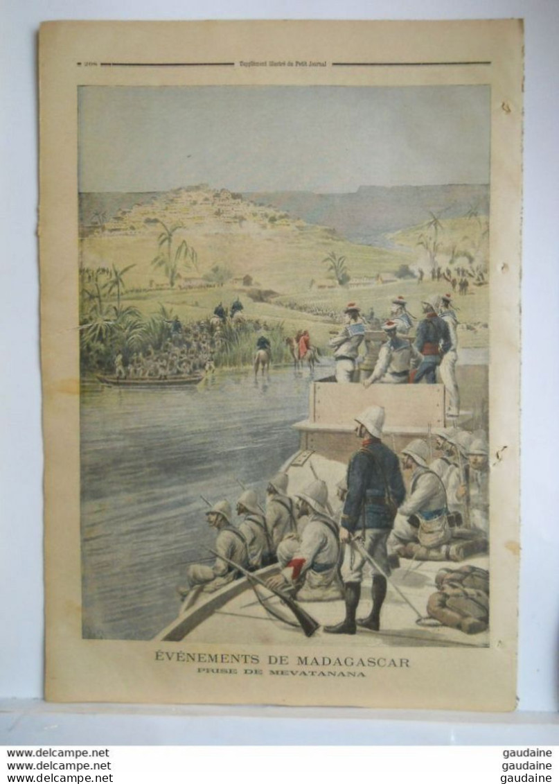 Le Petit Journal N°241 - 30 Juin 1895 - Collier Saint-André Président De La République Madagascar Prise Mevatanana - Le Petit Journal