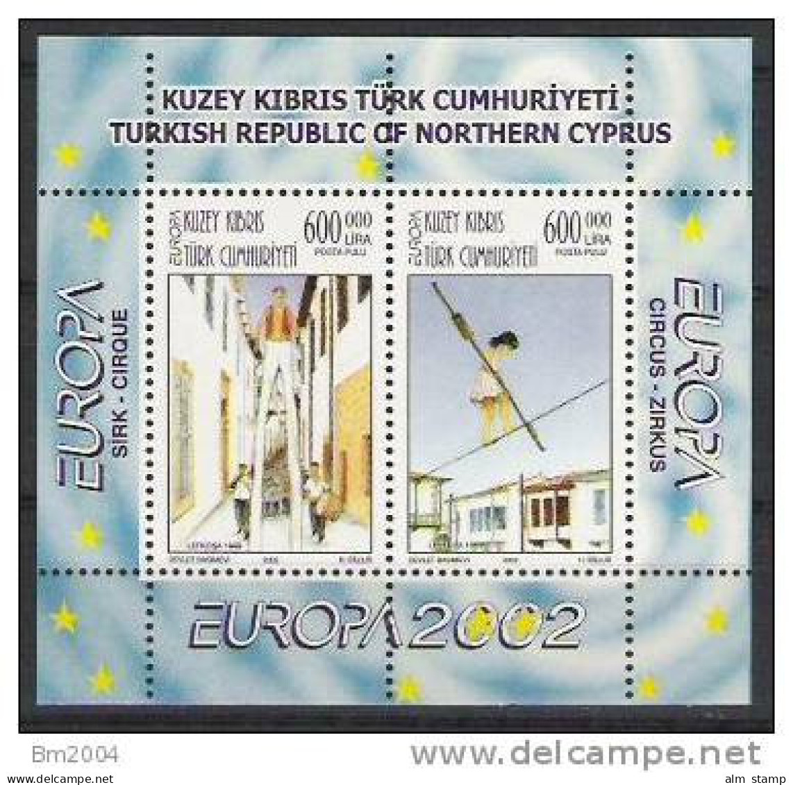 2002 Türk.- Zypern   Mi. Bl. 22 **MNH  Europa - 2002