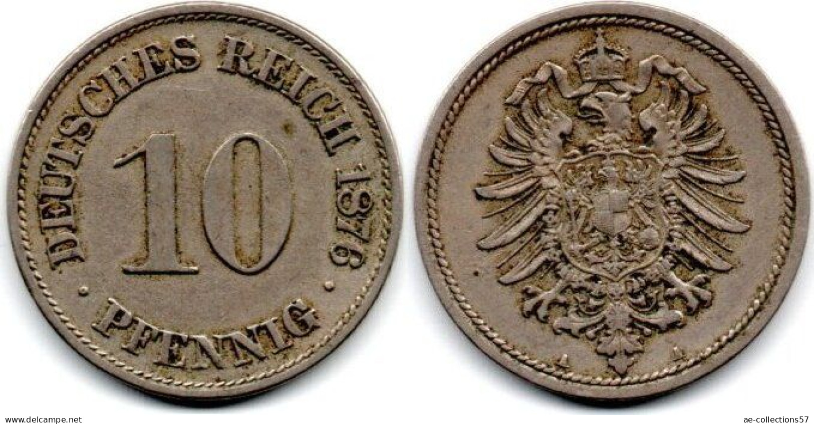 MA 31254 / Allemagne - Deutschland - Germany 10 Pfennig 1876 A TTB - 10 Pfennig