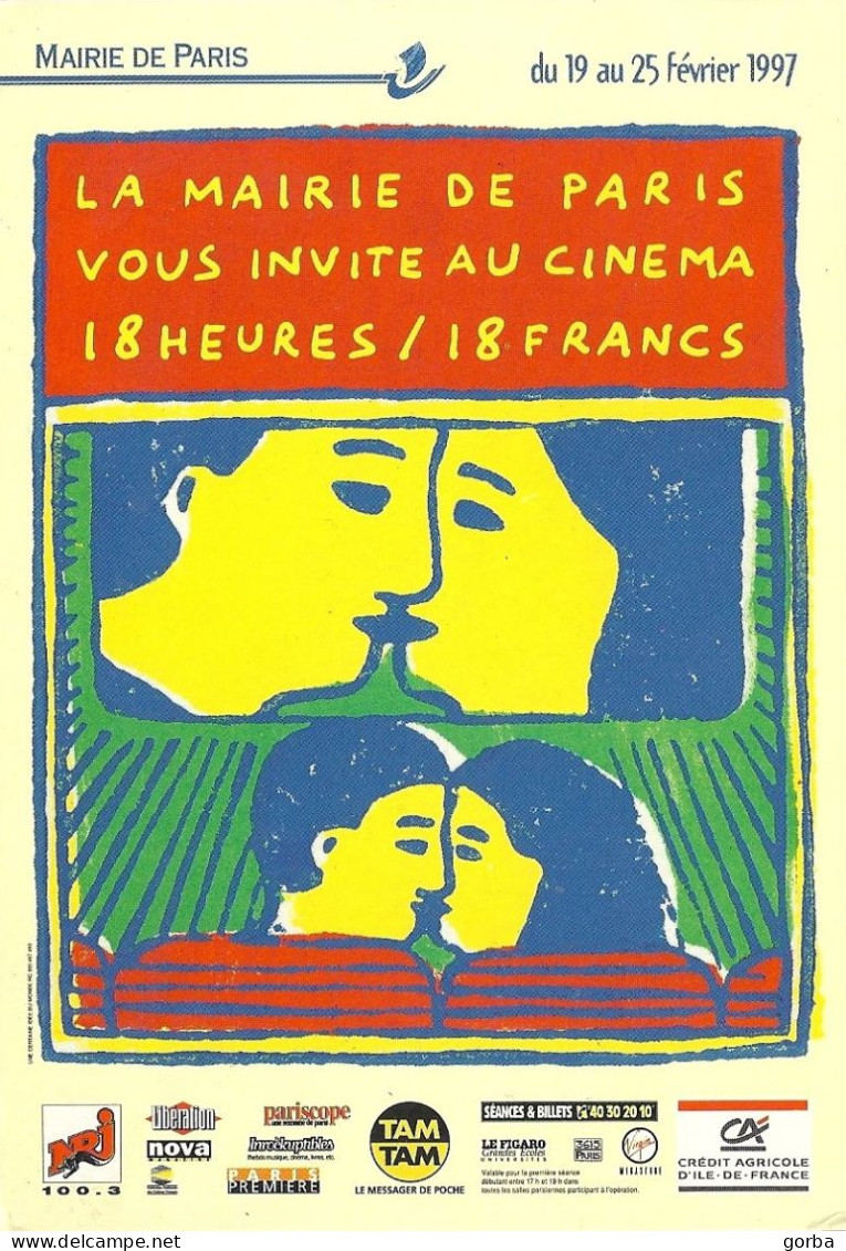 *CPM - La Mairie Vous Invite Au Cinéma -  75 - PARIS - Demonstrationen