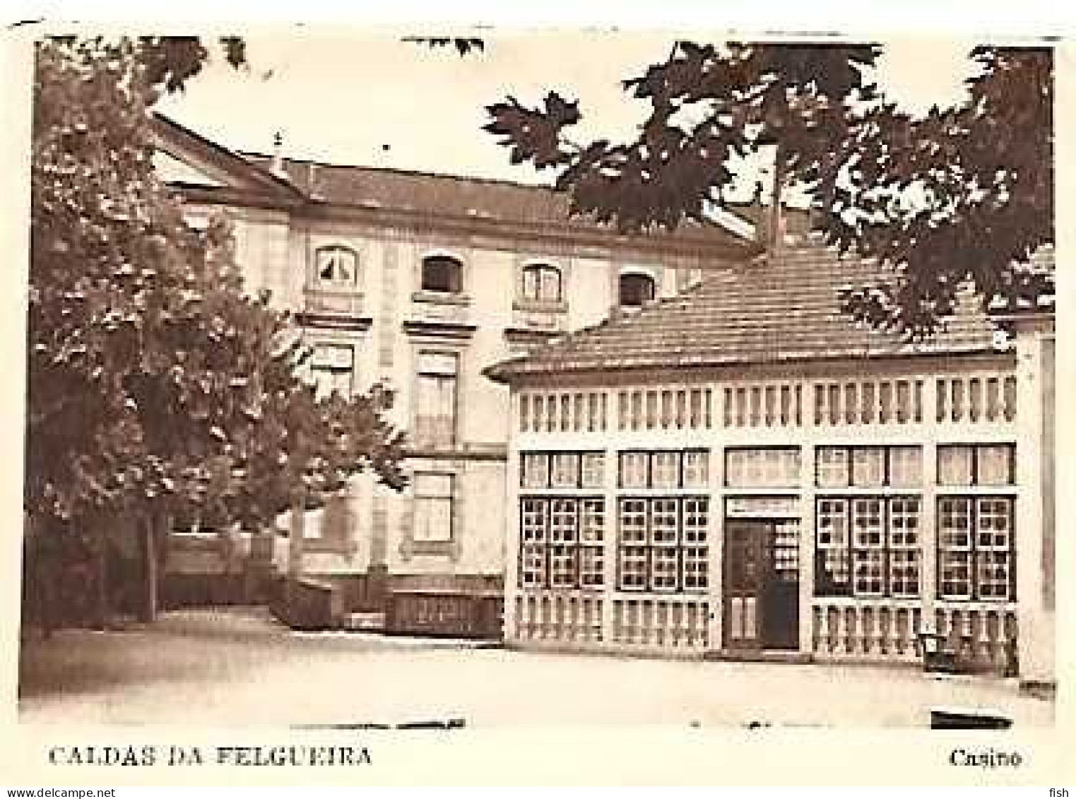 Portugal & Marcofilia, Caldas Da Felgueira, Casino, Lisboa 1952 (43242) - Viseu