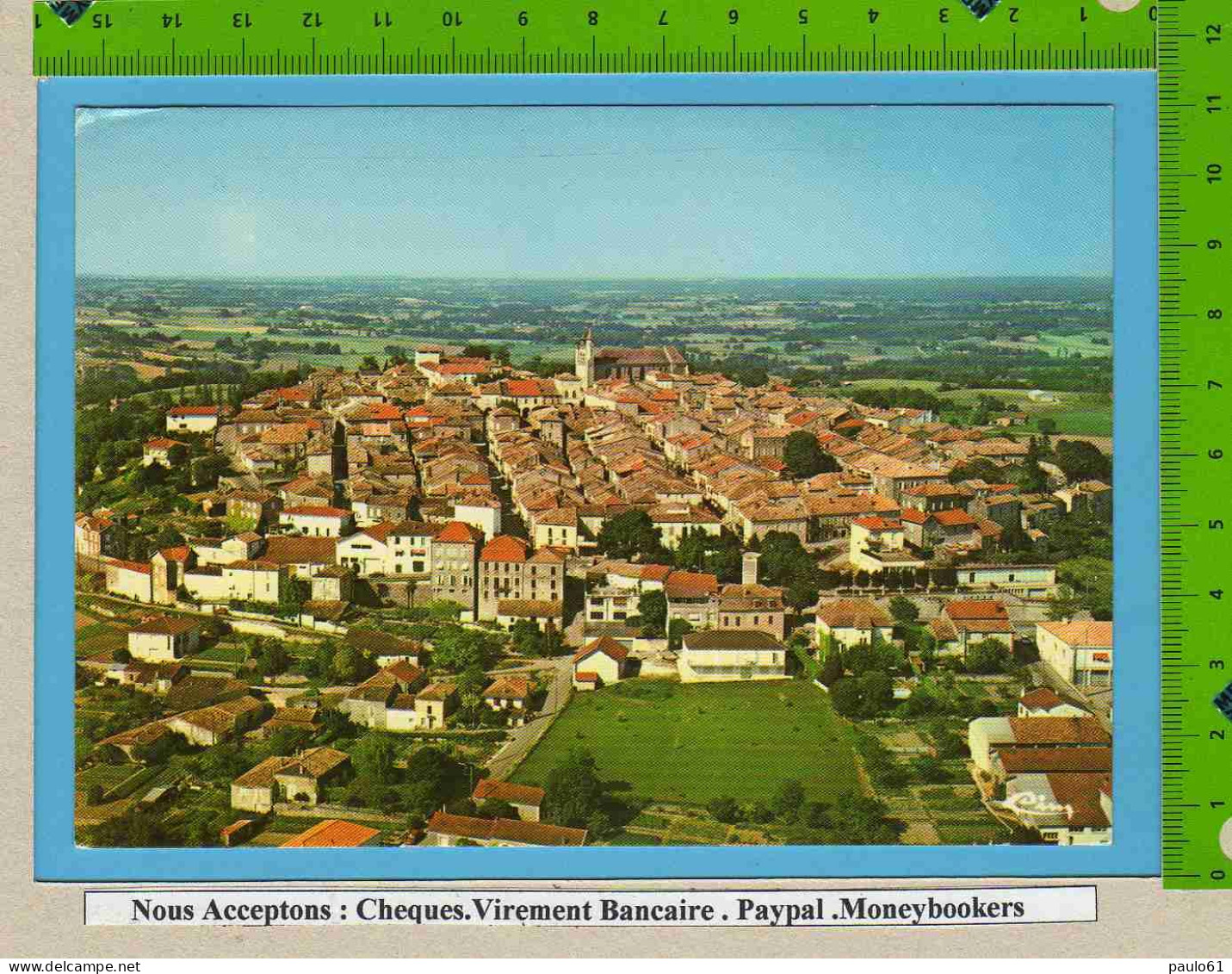 Lot 4  Cartes MONFLANQUIN   Vue Generale Aerienne - Monflanquin