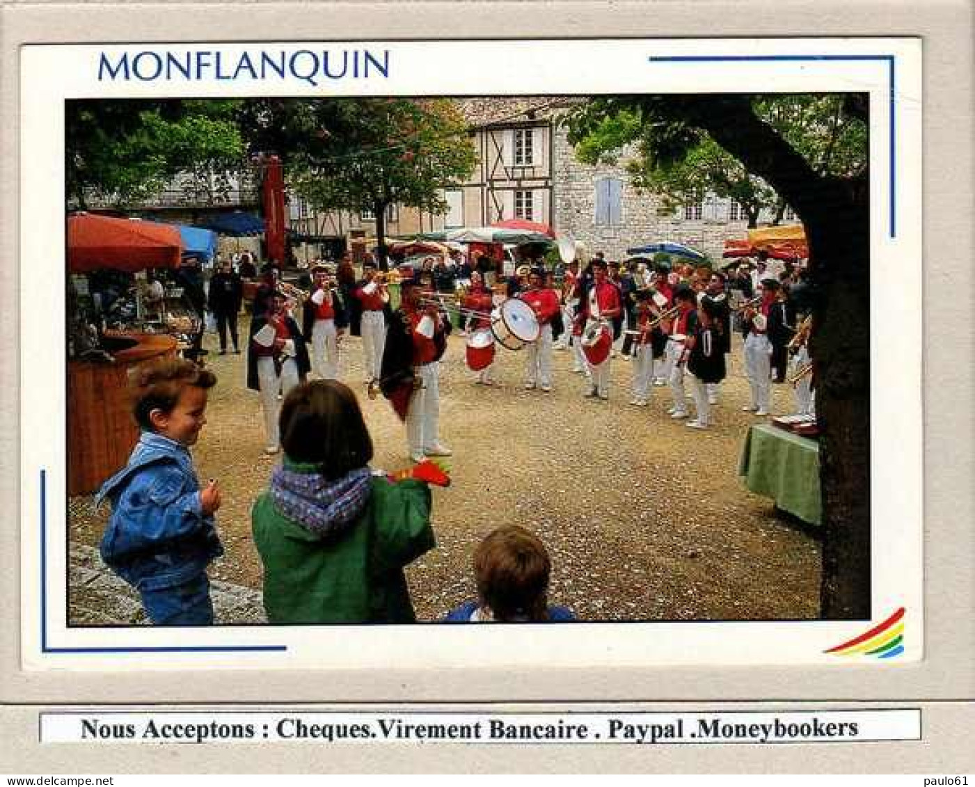 Lot 4  Cartes MONFLANQUIN   Vue Generale Aerienne - Monflanquin