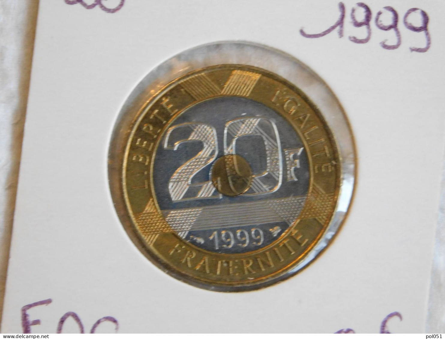 France 20 Francs 1999 FDC MONT SAINT-MICHEL (1054) - 20 Francs